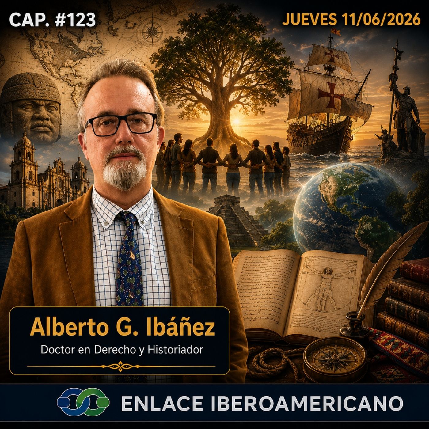 #123 «Hispanoterapia: Hijos de un legado y conquistadores de nuestro futuro. Un tratamiento de choque para sanar traumas episode artwork