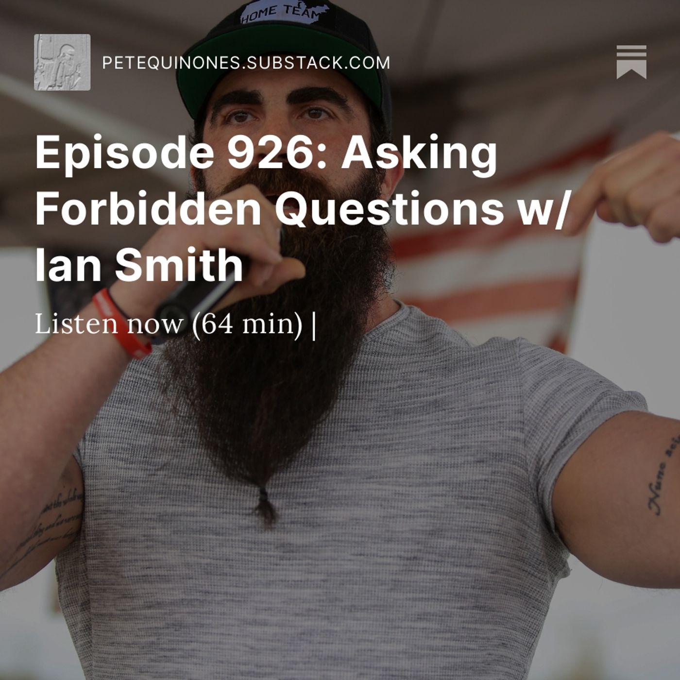 Episode 926: Asking Forbidden Questions w/ Ian Smith