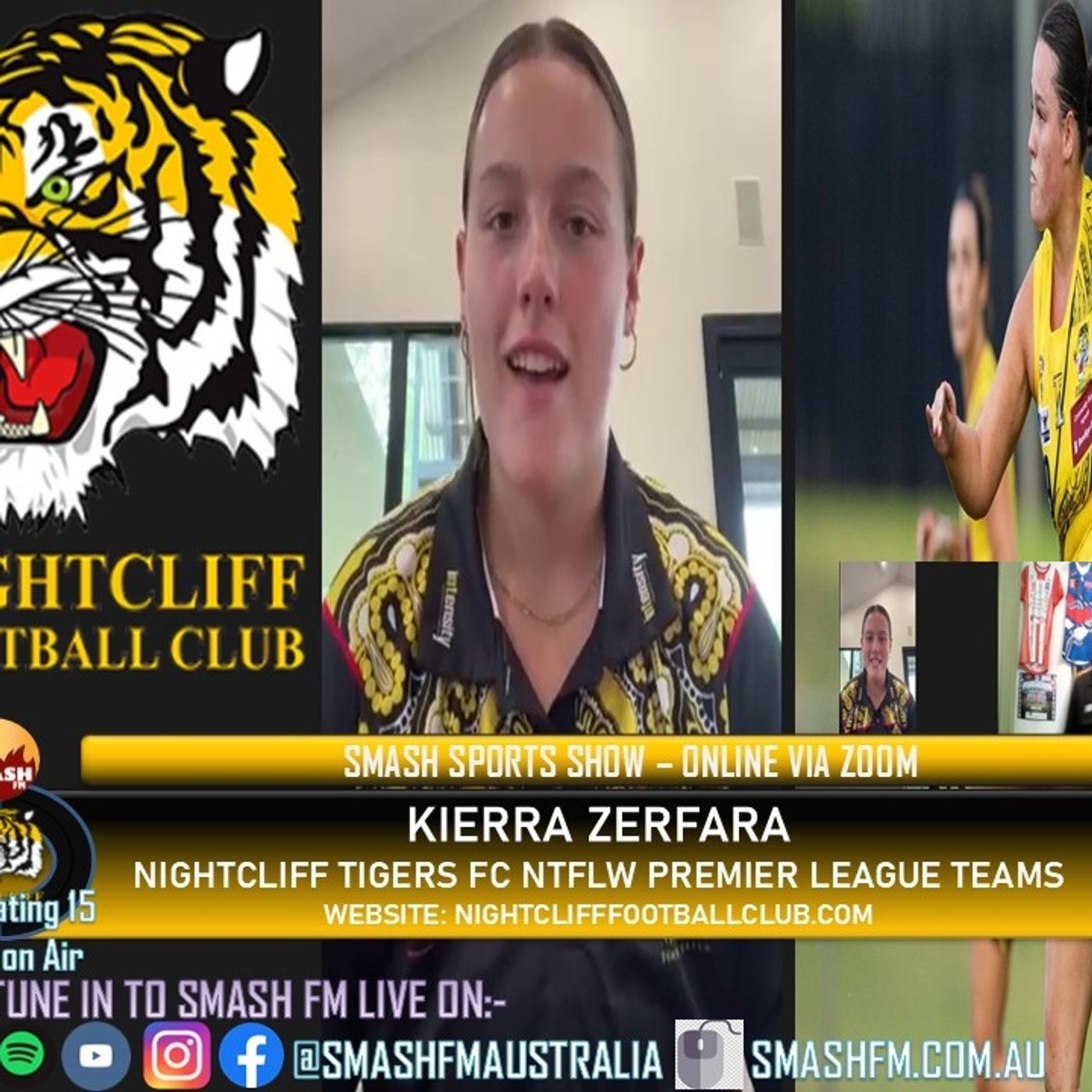 SSS15THYR: Nightcliff Tigers FC NTFL Senior Womens Kierra Zerfara Interviews 221225