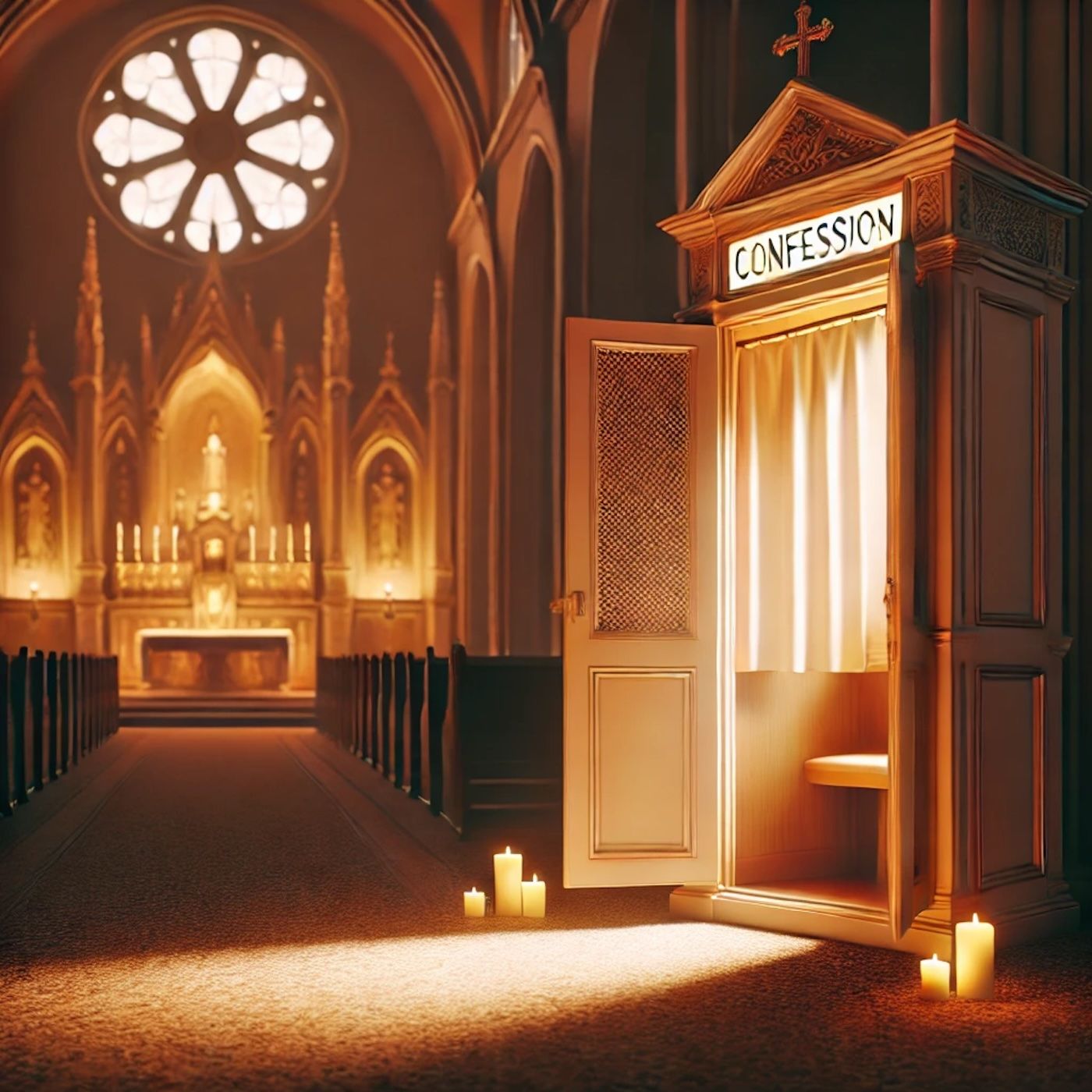 "Confession is unnecessary; sins are best kept secret." episode artwork