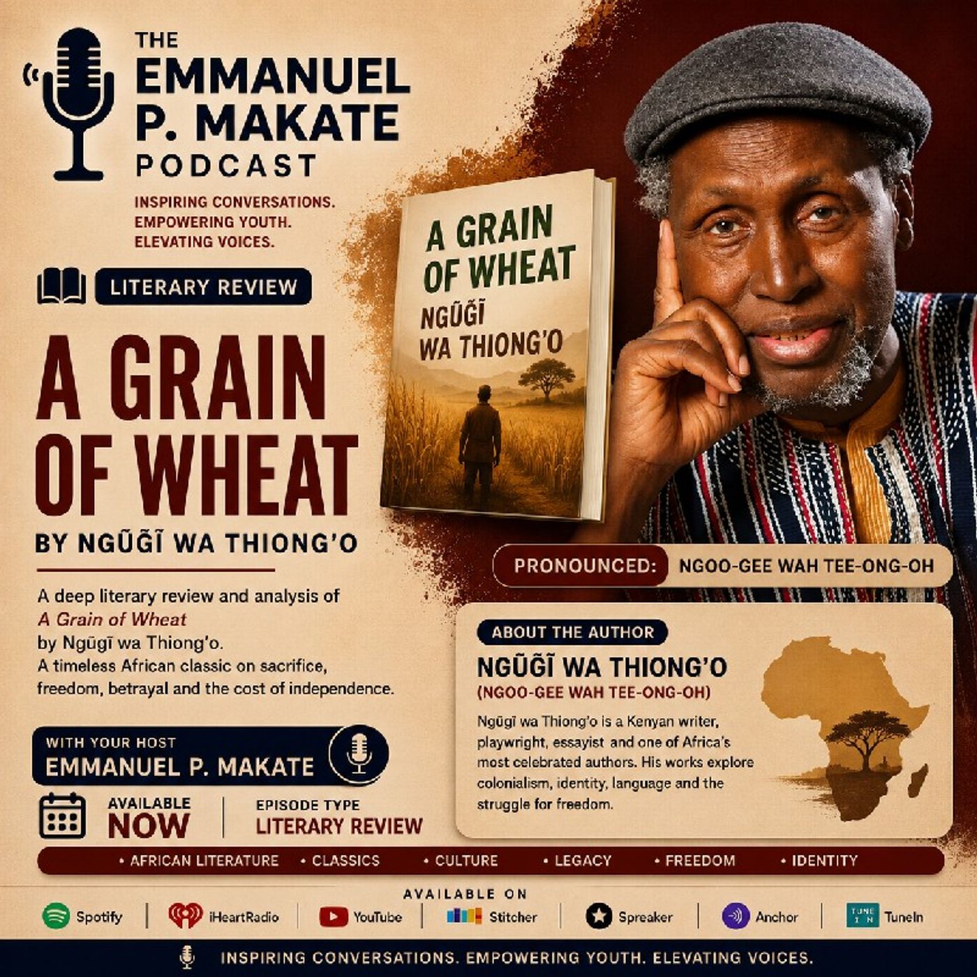 Discussion and Review of A Grain of Wheat by Ngūgī wa Thiong'o episode artwork