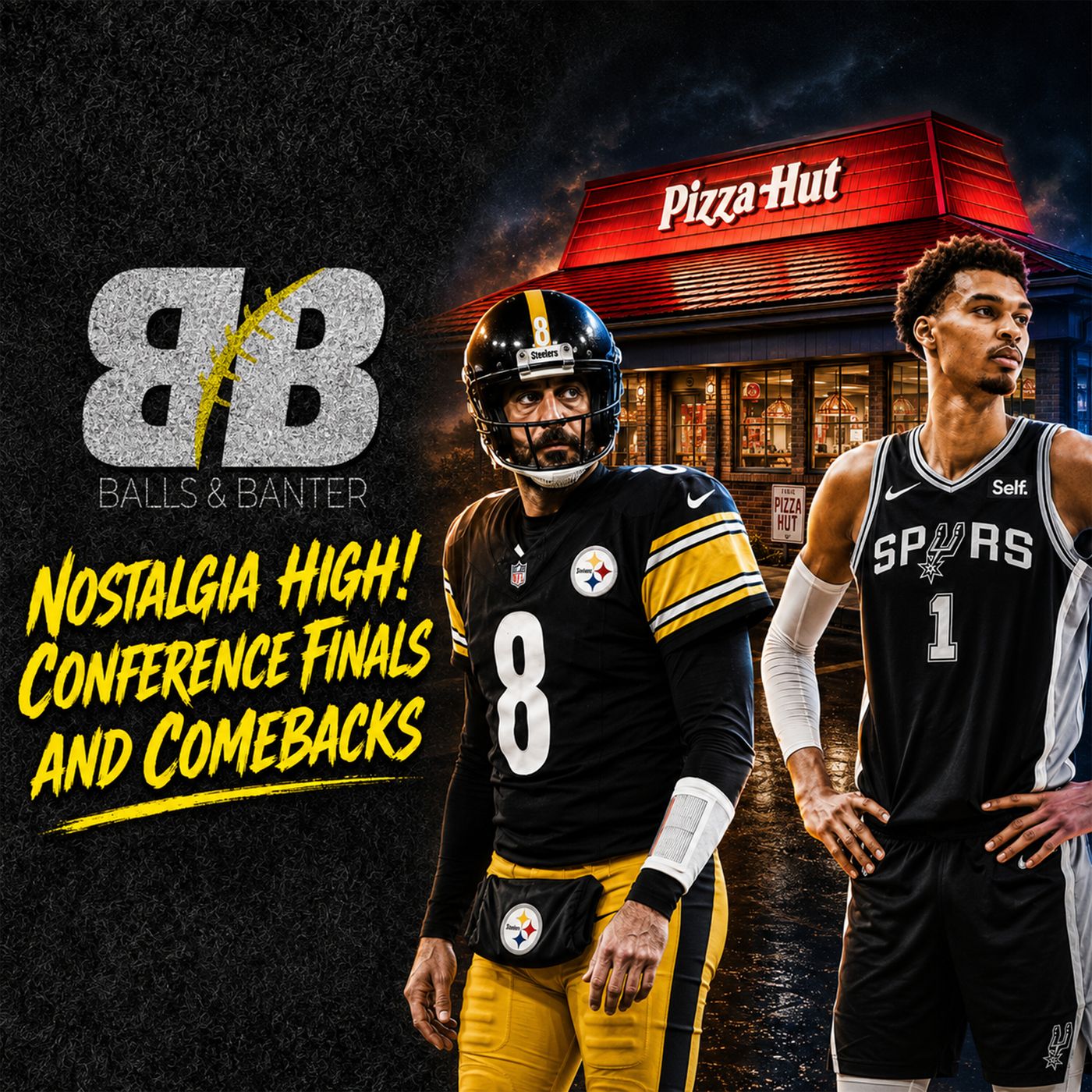 Pizza Hut Goes Retro, Rodgers to Steelers, Sabres Heartbreak, and Conference Finals Underway episode artwork