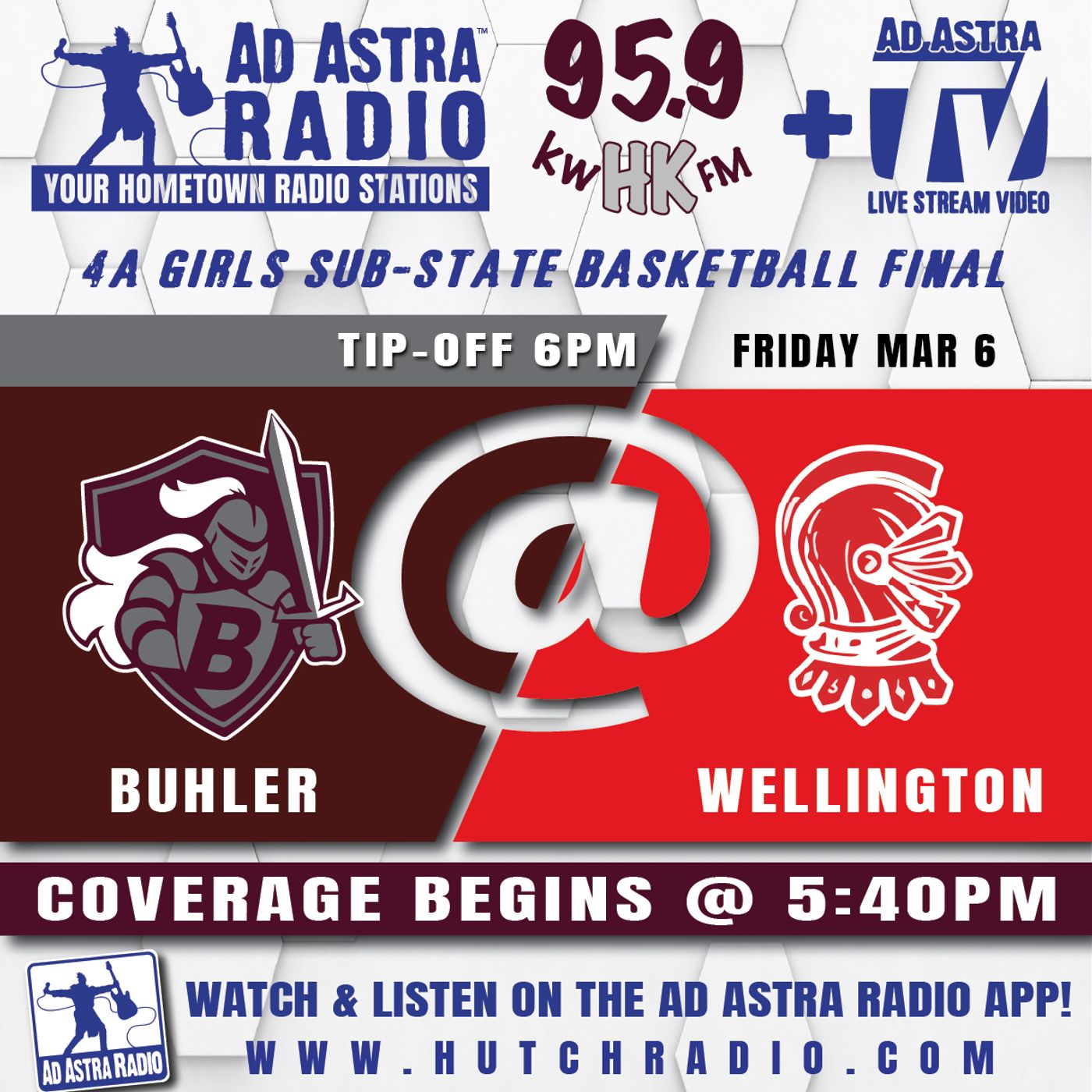 Buhler Lady Crusaders at Wellington Lady Crusaders High School Basketball (4A Substate Final-March 6, 2026) episode artwork