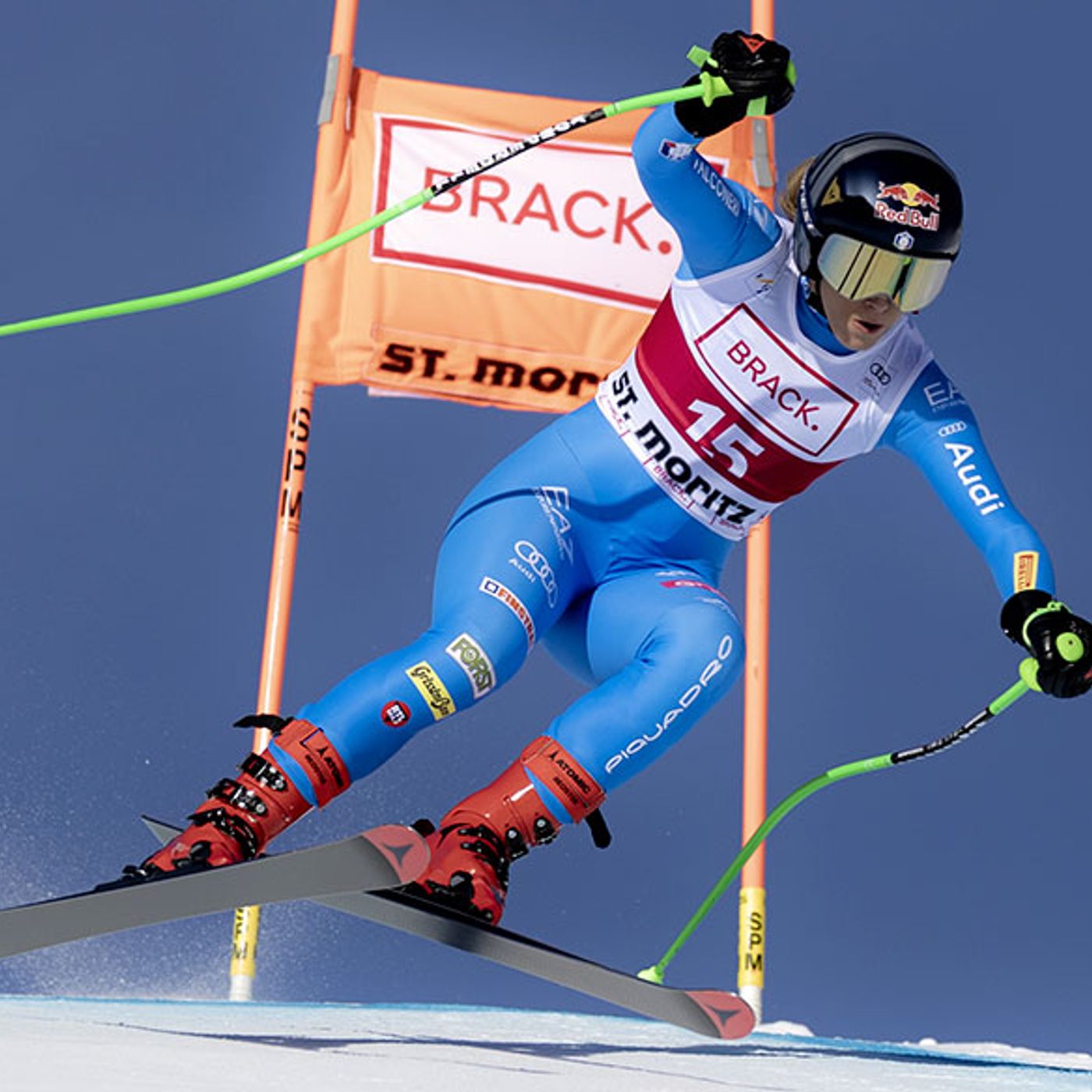 Coppa del mondo di sci, a St. Moritz Goggia terza dietro Aicher e Vonn Coppa del mondo di sci, a St. Moritz Goggia terza dietro Aicher e Vonn