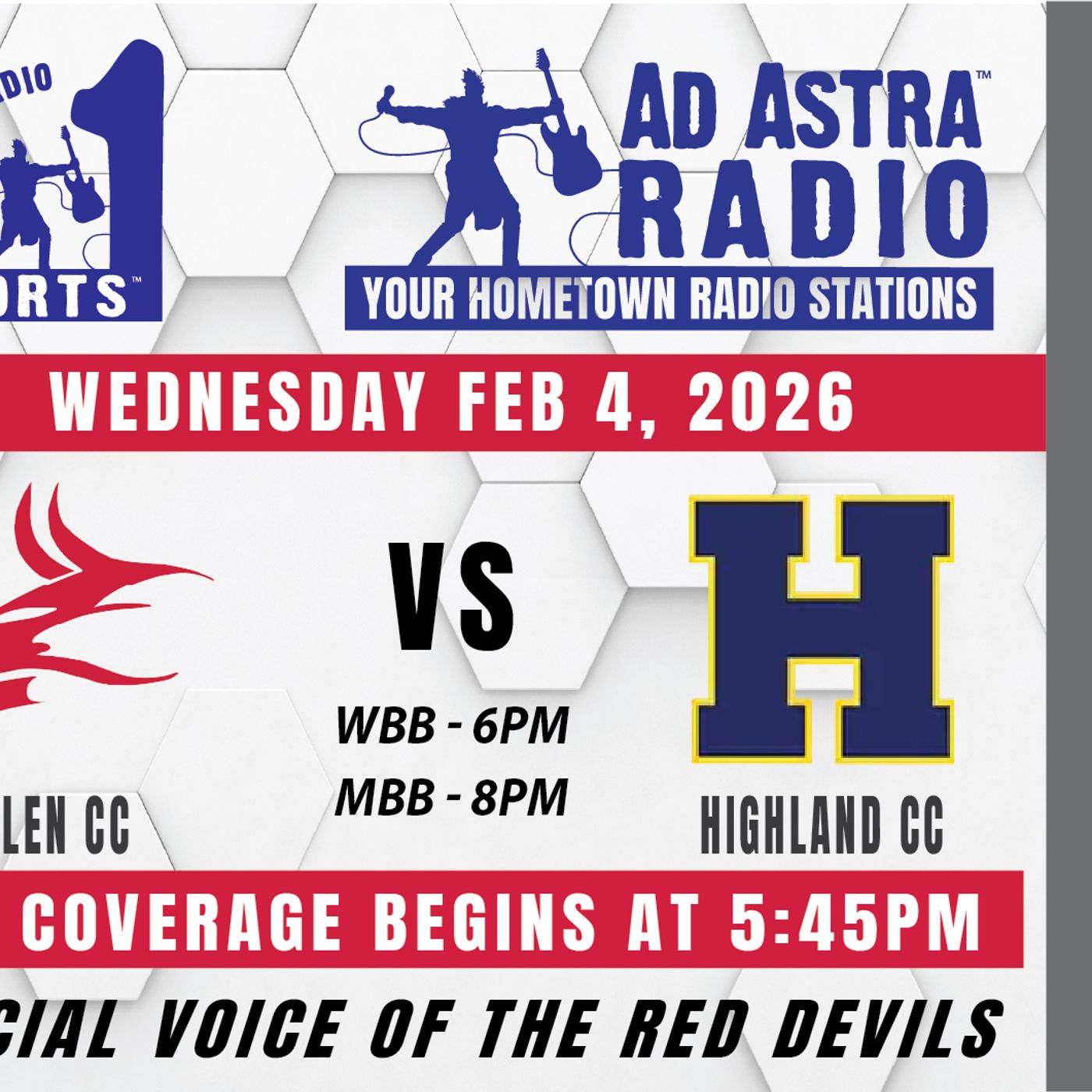 Highland Lady Scotties at Allen Community College Lady Red Devils College Basketball (February 4, 2026) episode artwork