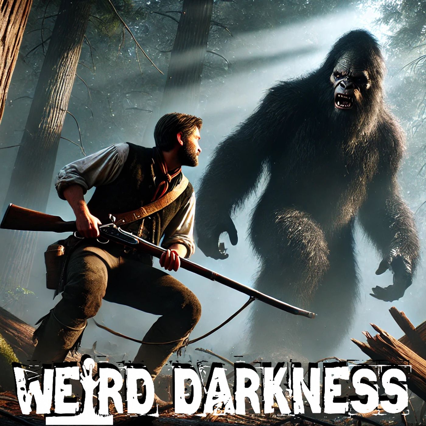 cover of episode “THE LEFLORE COUNTY BIGFOOT WAR OF 1855” and More Freaky True Stories! #WeirdDarkness