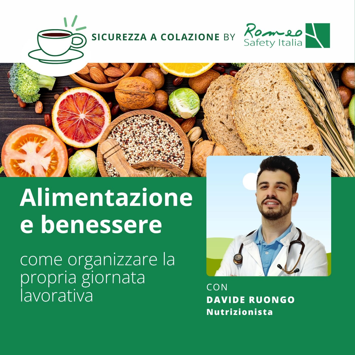 Alimentazione e benessere: come organizzare la propria giornata lavorativa episode artwork