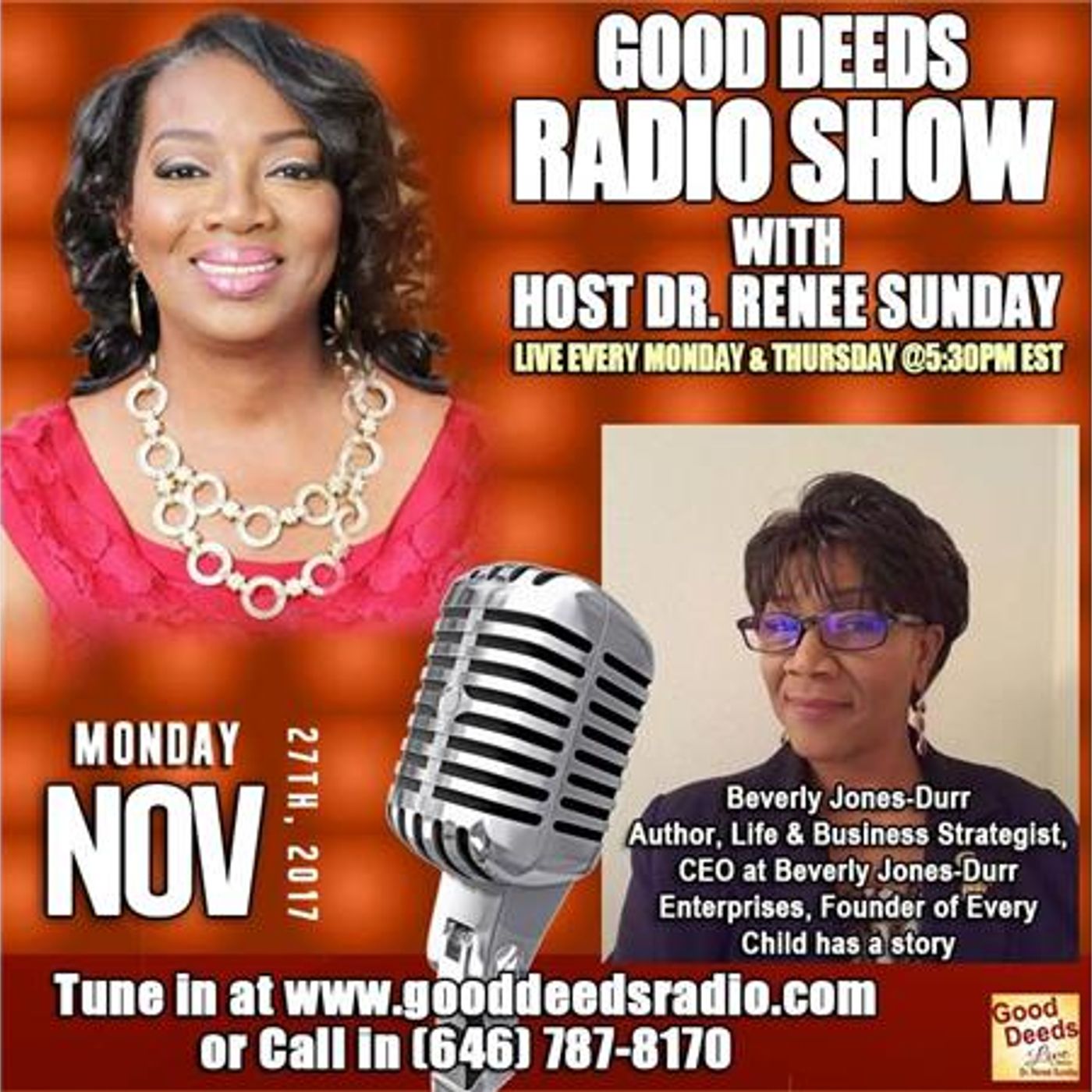 Beverly Jones-Durr  Author, Life and Business Strategist, CEO shares on GD episode artwork