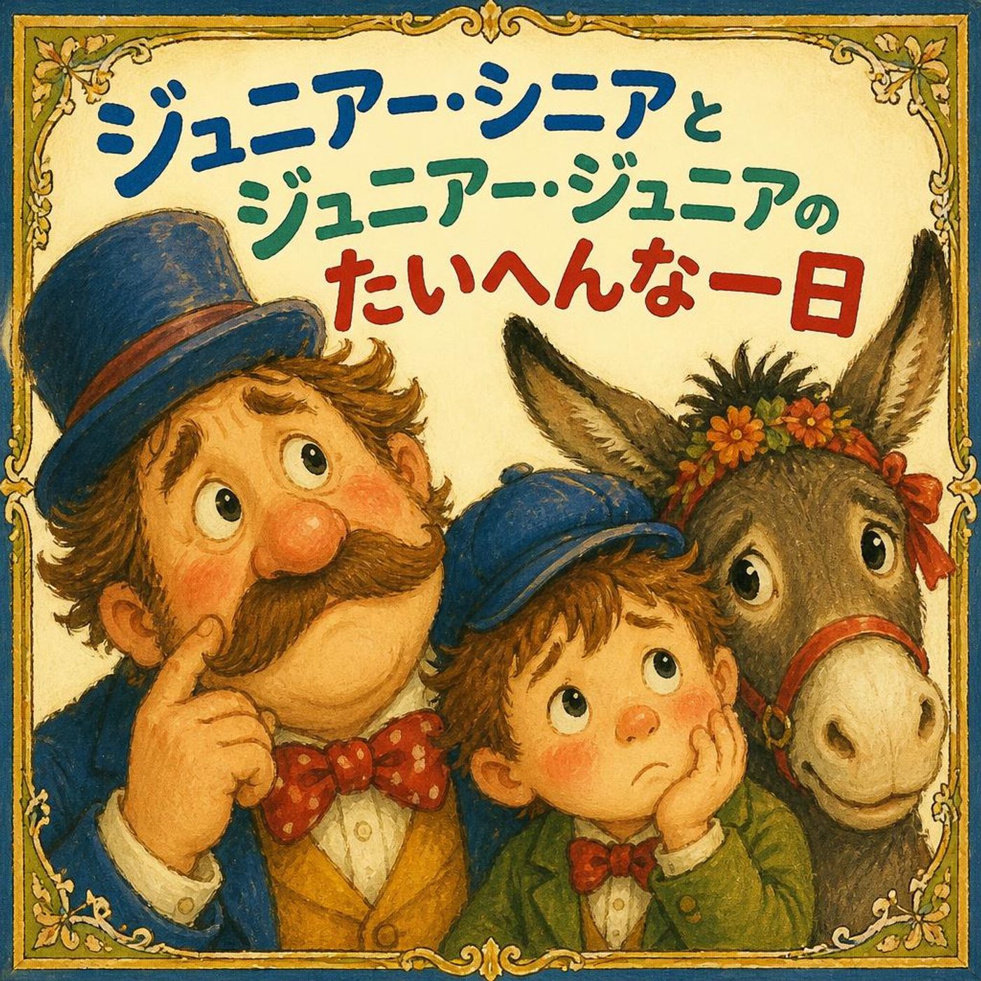 周りの意見に大パニック！？人好し親子とラバのオクタヴィア ｜【イソップ童話】 episode artwork