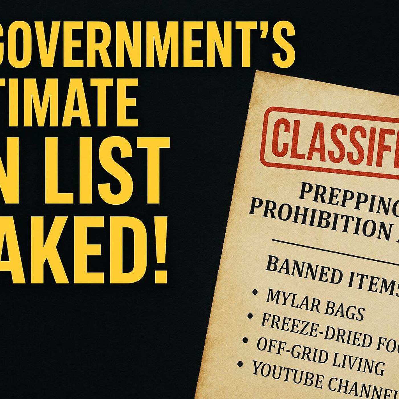 The Government’s Ultimate Ban List Leaked | Episode 384