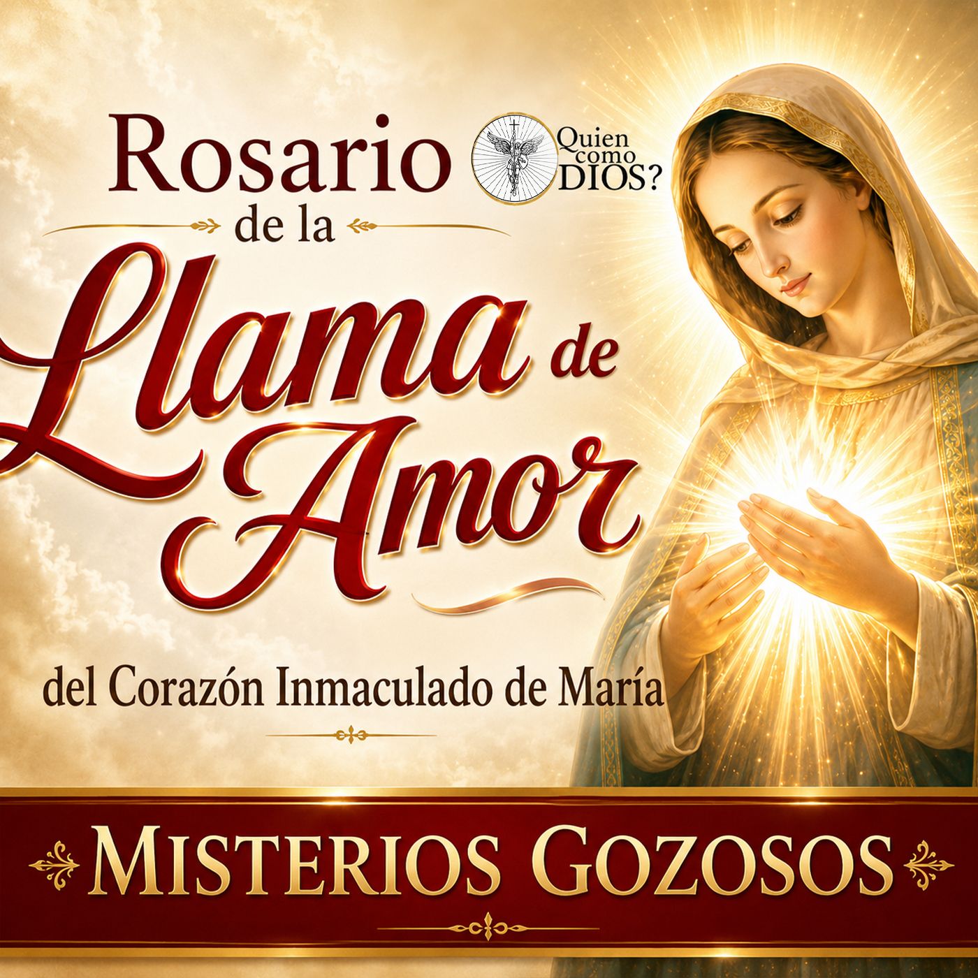 Rosario de la LLAMA ❤️‍🔥 de AMOR ▶︎CORAZÓN INMACULADO de MARÍA [Misterios GOZOSOS]