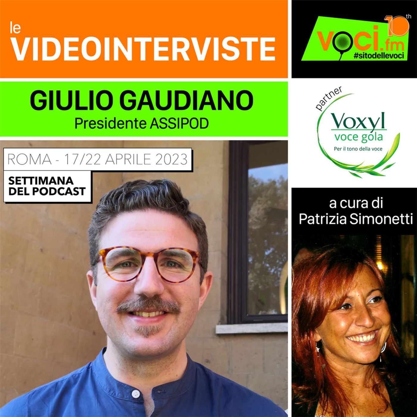 GIULIO GAUDIANO su VOCI.fm: grande successo per la settimana del Podcast 2023 - clicca play e ascolta l'intervista episode artwork