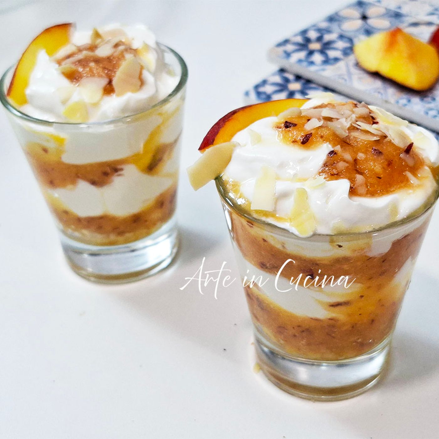 CHEESECAKE alle PESCHE monoporzione