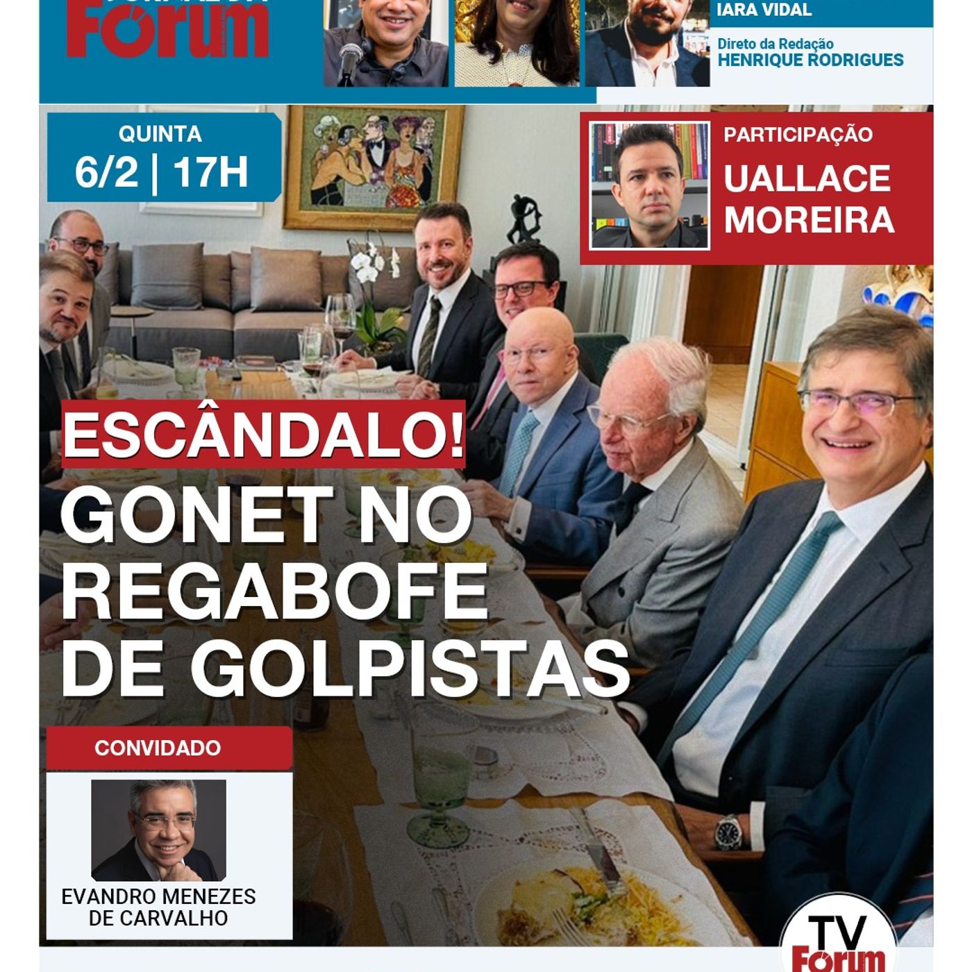 PGR é flagrado em regabofe com bolsonaristas e golpistas investigados | 06.02.25 episode artwork
