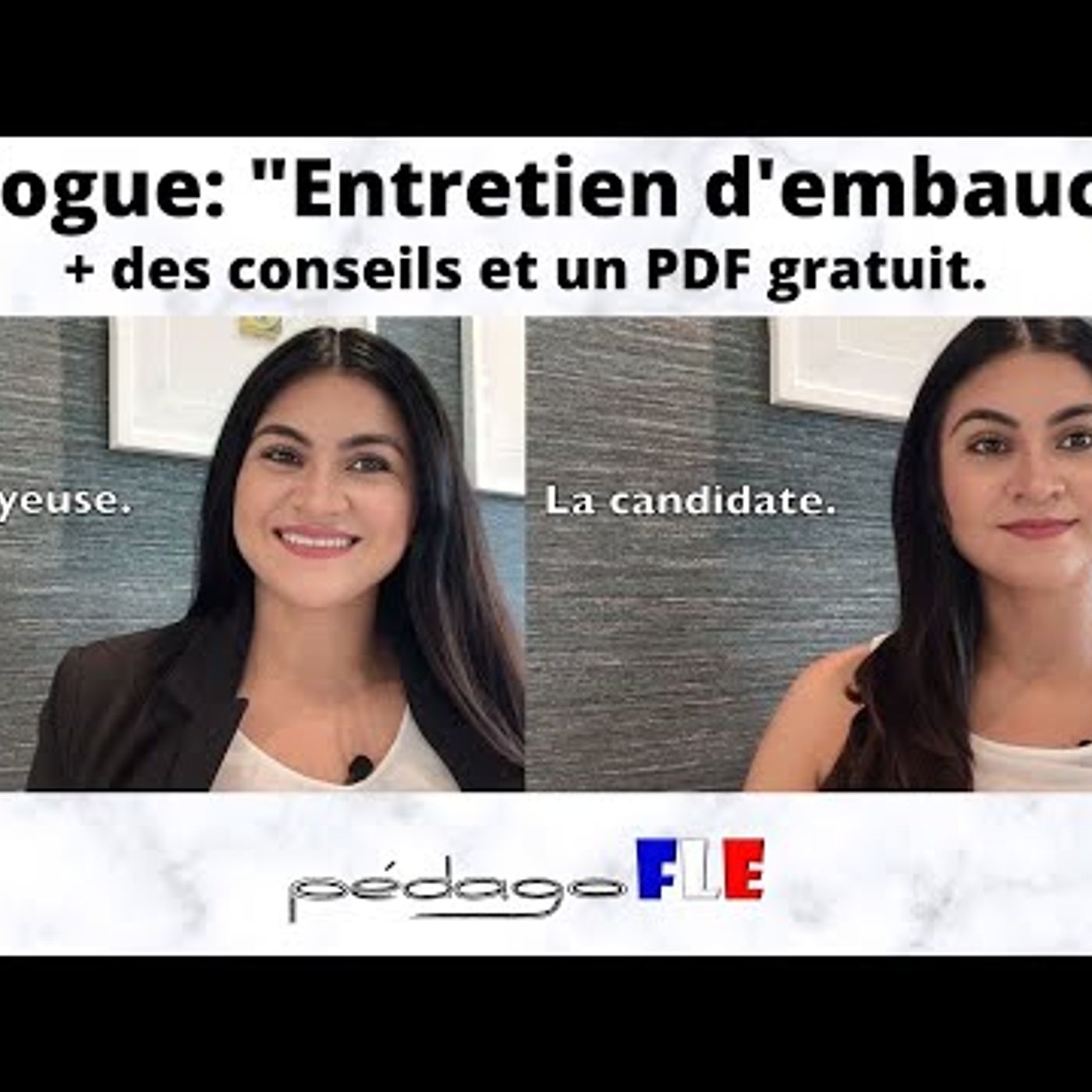008. ENTREVISTA de TRABAJO en FRANCES dialogo