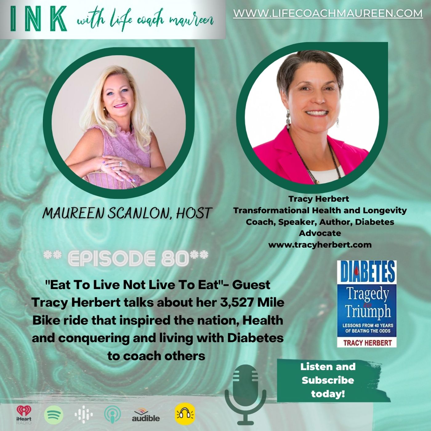 "Eat to Live Not Live To Eat"- Episode 80- Guest Tracy Herbert episode artwork