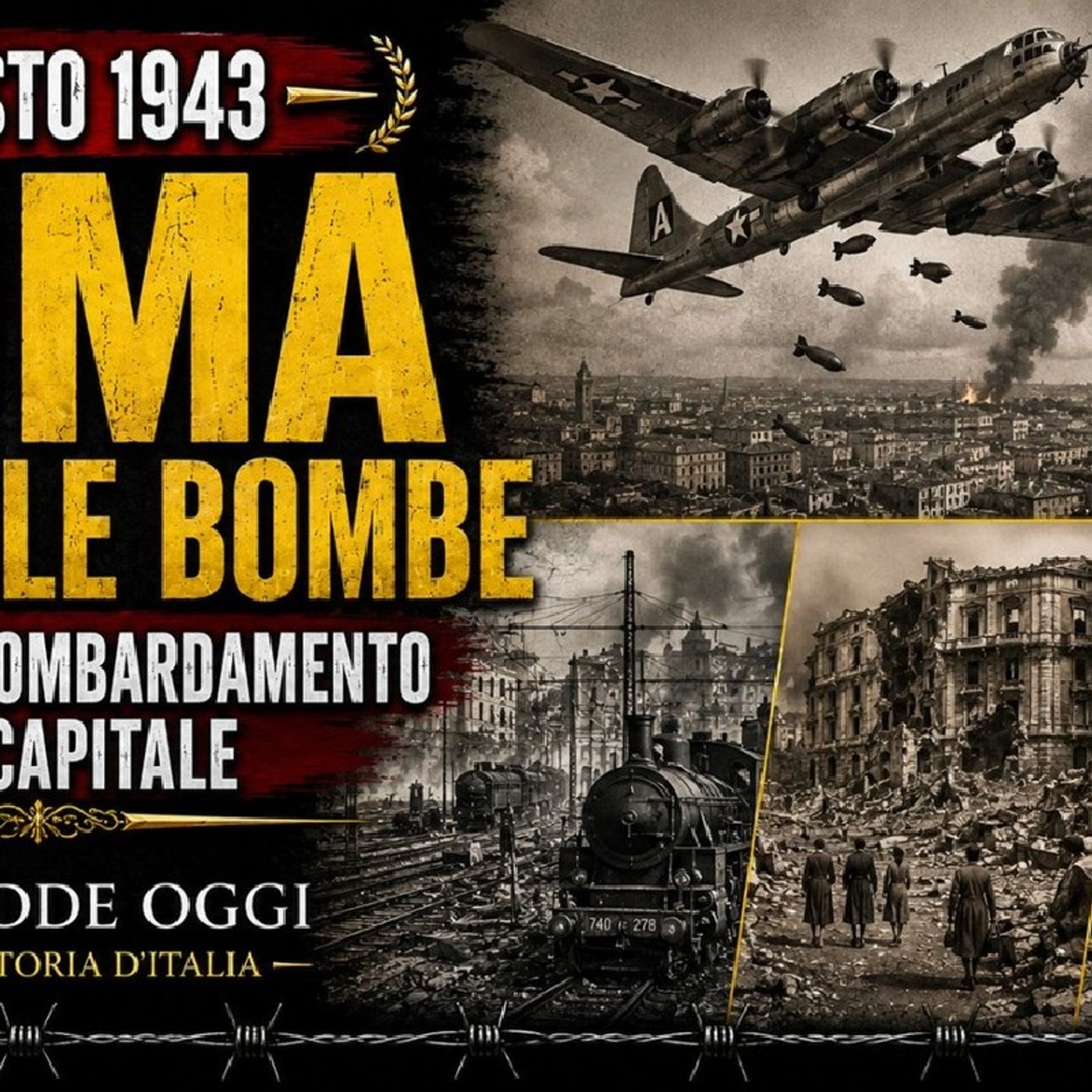 13 AGOSTO 1943 – Roma: bombe sui civili degli anglo americani | Accadde Oggi episode artwork