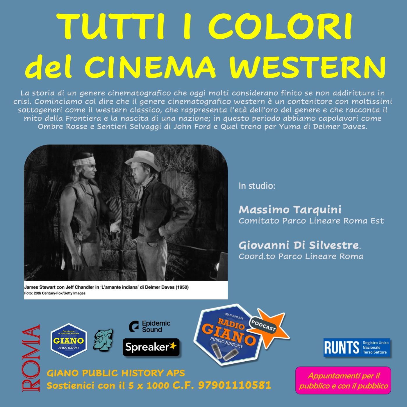 TUTTI I COLORI DEL CINEMA WESTERN | Massimo Tarquini dialoga con  Giovanni Di Silvestre