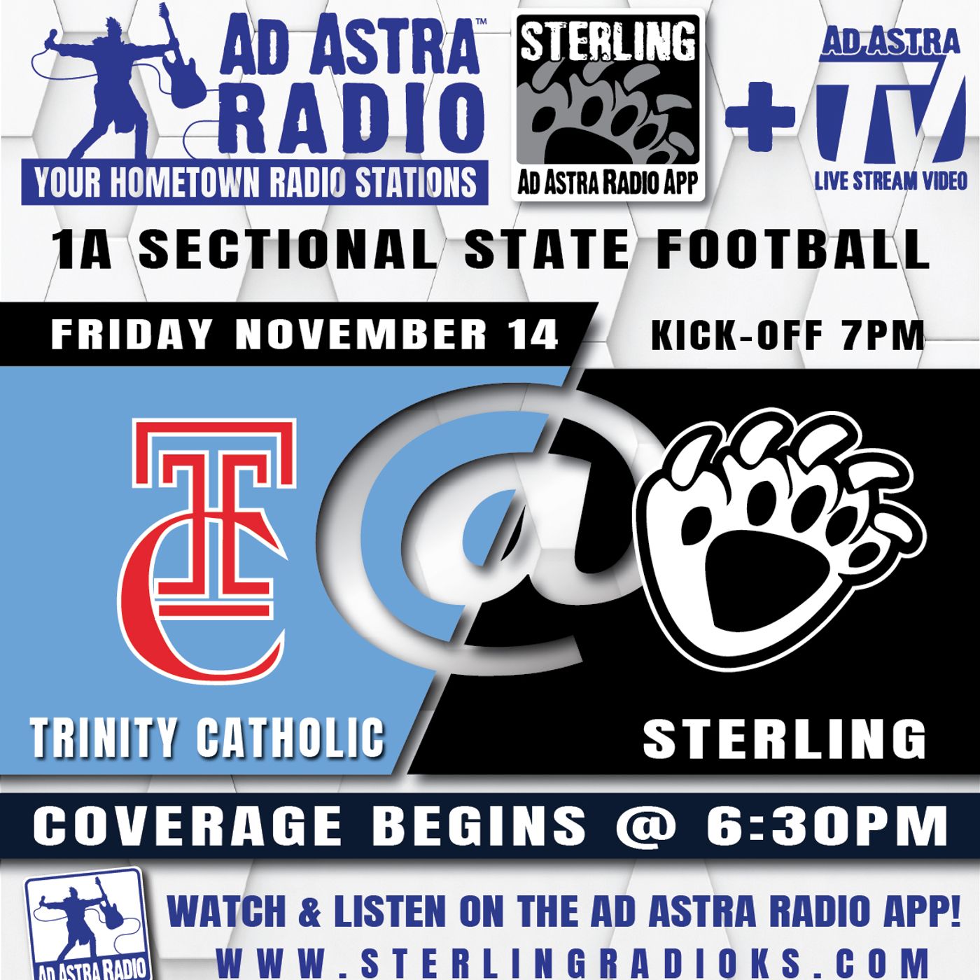 Hutchinson Trinity Catholic Celtics at Sterling Blackbears (Blackbears Broadcast-November 14, 2025) episode artwork