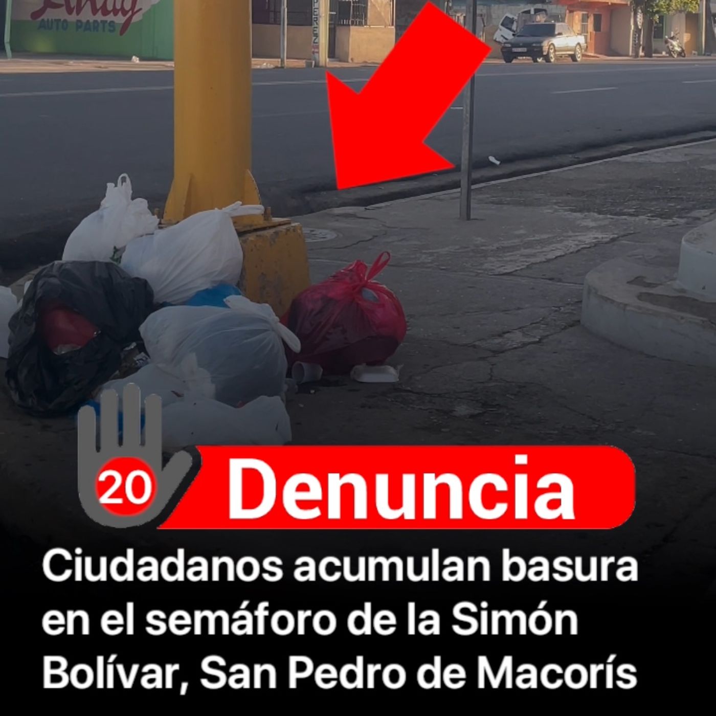Ciudadanos acumulan basura en el semáforo de la Simón Bolívar, San Pedro de Macorís episode artwork