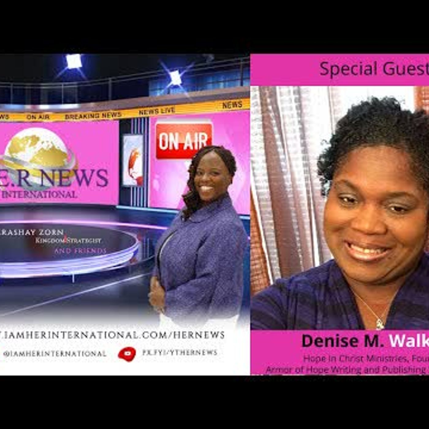 H.E.R News International presents Sufficient Grace w- minister, entrepreneur, & author Denise Wr