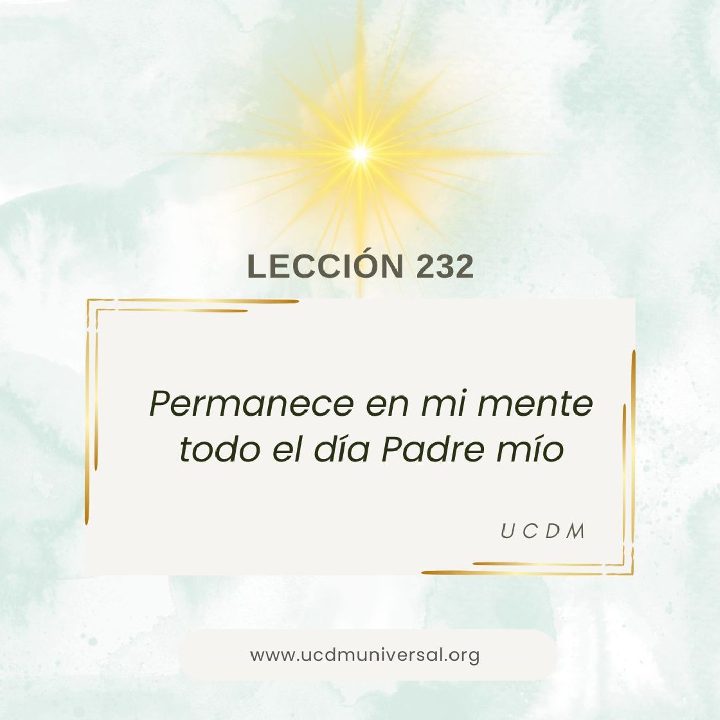 UCDM Universal LECCIÓN DEL DÍA