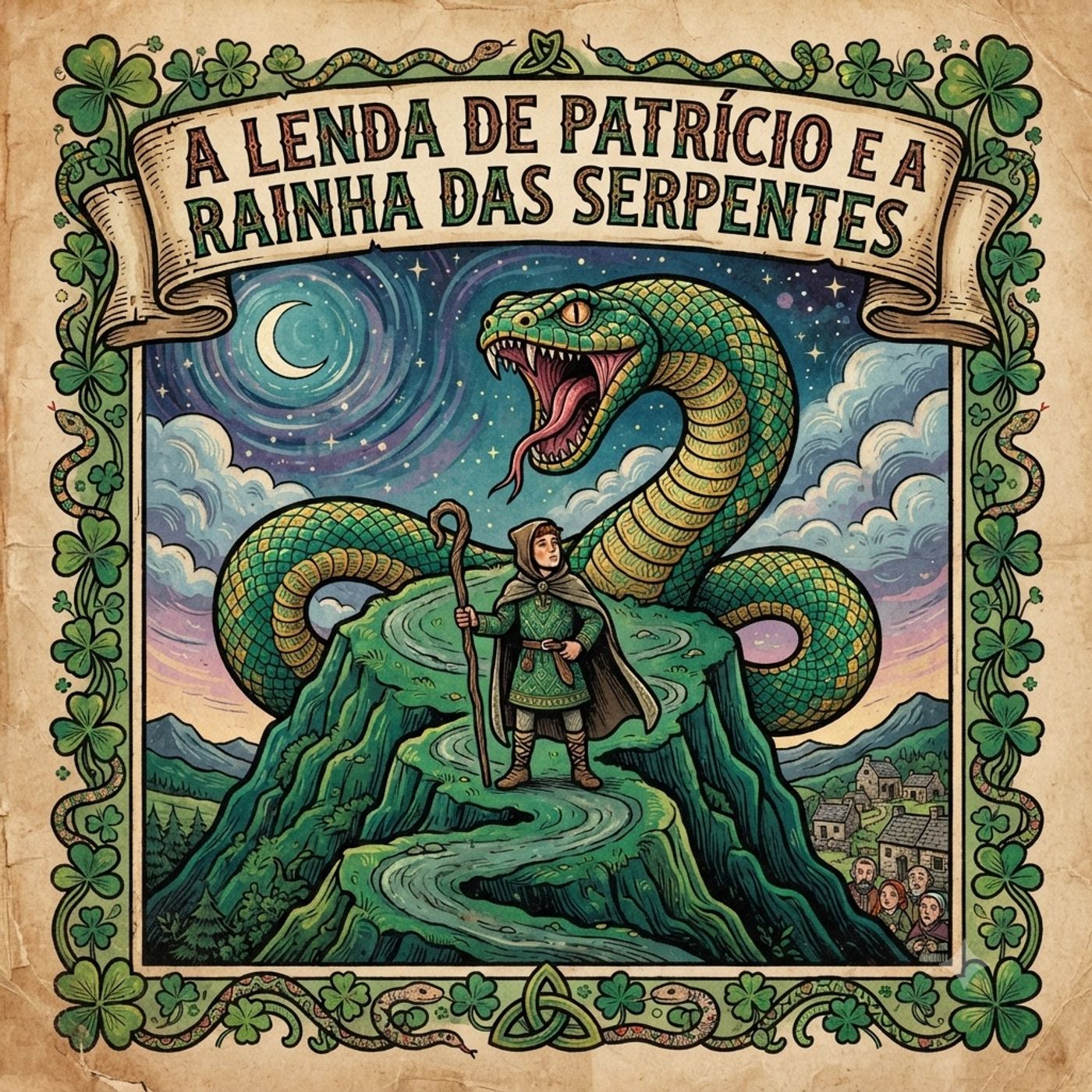 【Lenda】O Jovem Patrício contra a Gigante Rainha das Serpentes