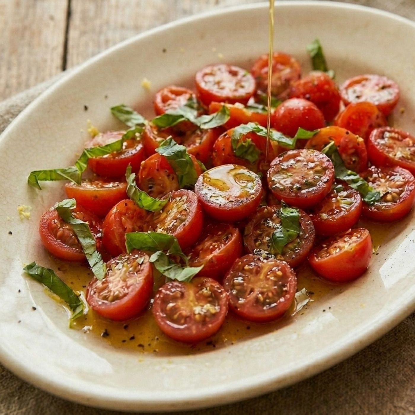 Pomodorini marinati al basilico: l'antipasto estivo pronto in 10 minuti episode artwork