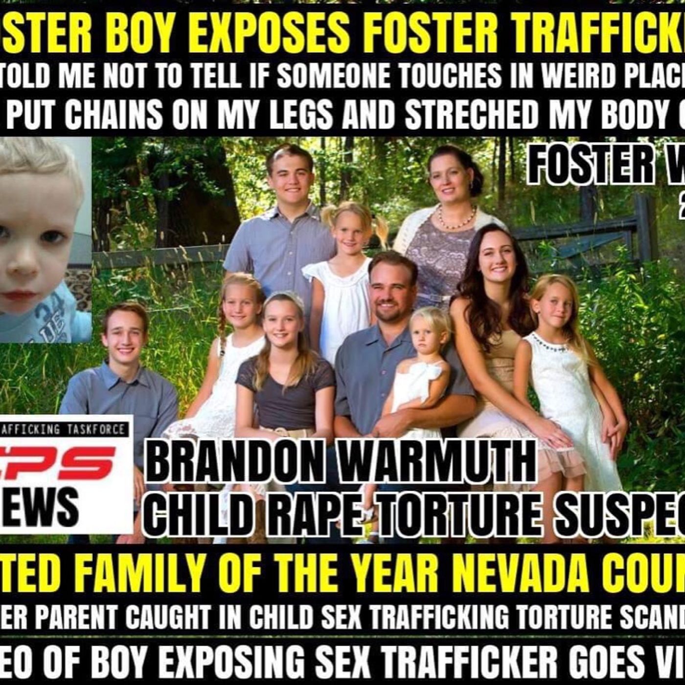Foster Boy goes Viral CPS Foster care show pictures OK sex trafficking exposed episode artwork