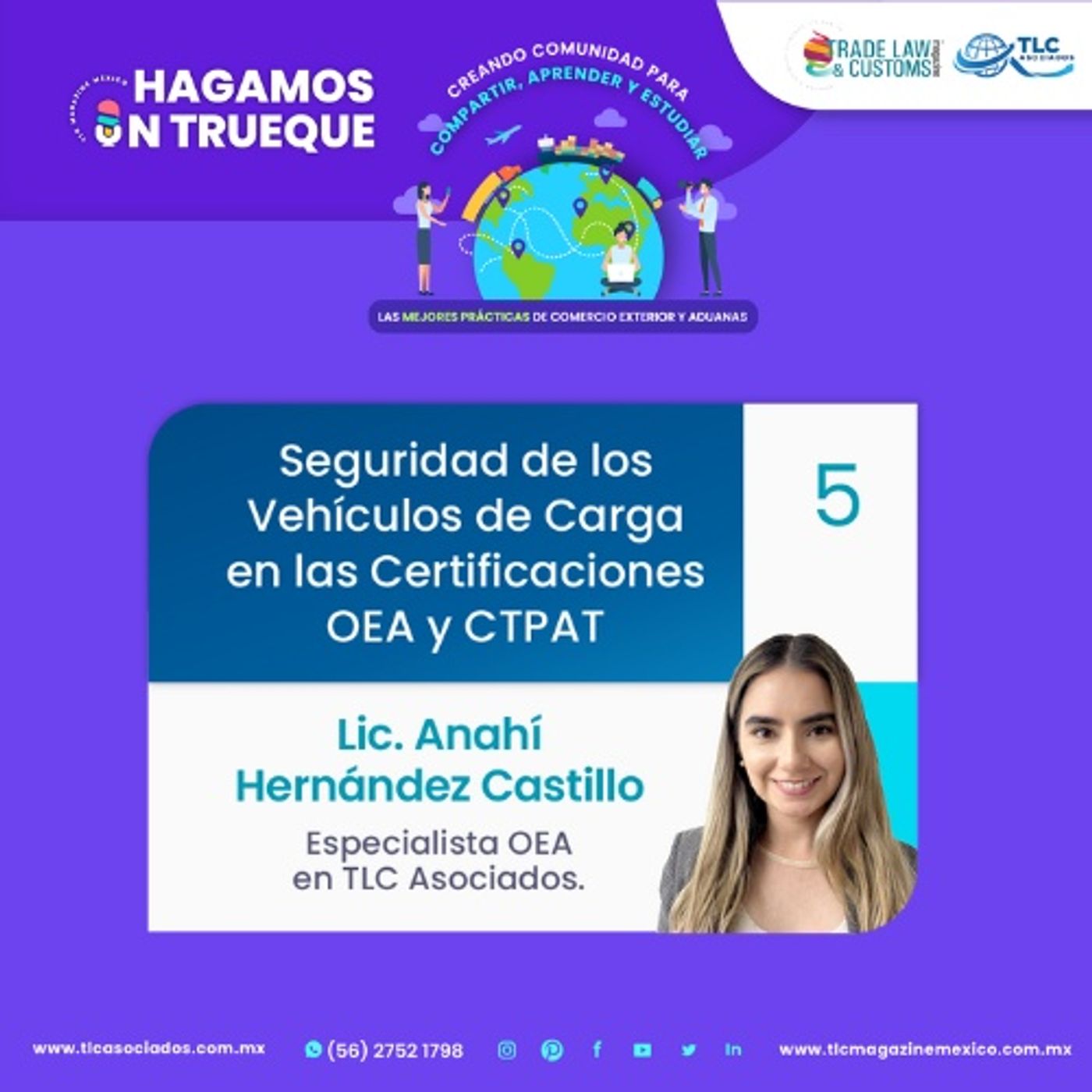 Episodio 421. Seguridad de los Vehículos de Carga en las Certificaciones OEA y CTPAT episode artwork