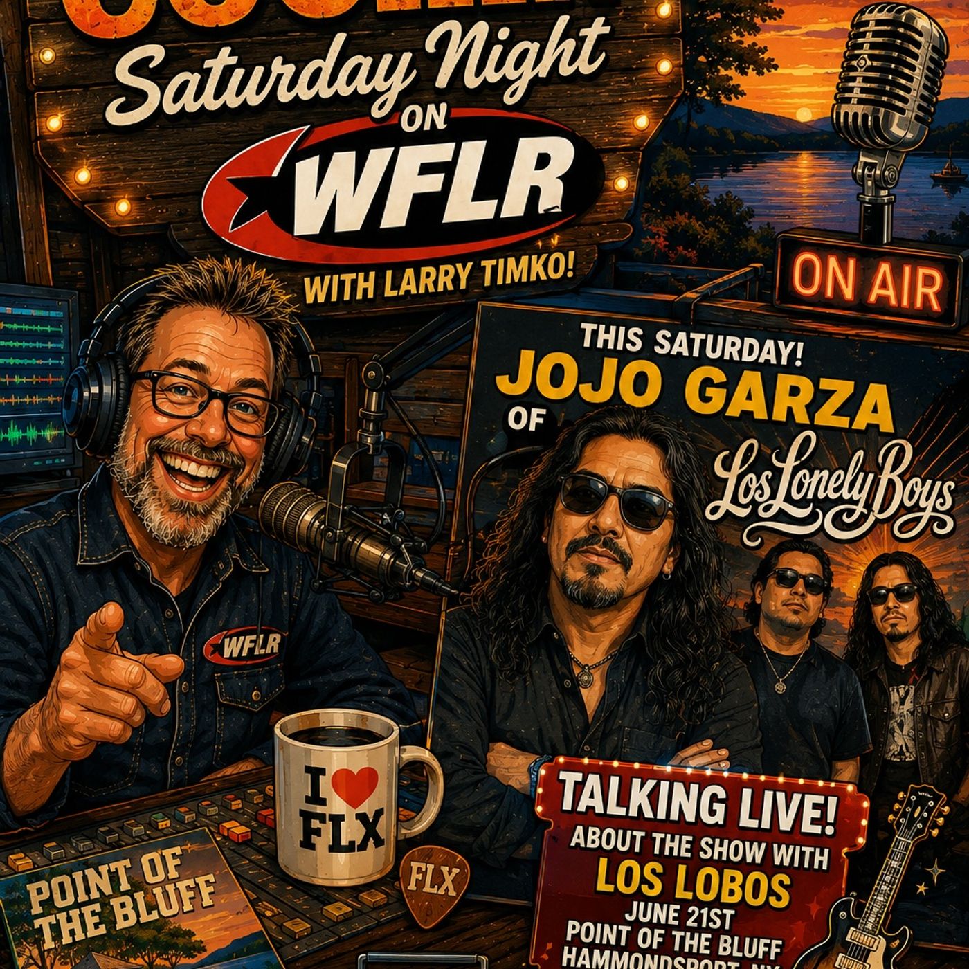 WFLR with Jojo Garza from The Los Lonely Boys episode artwork