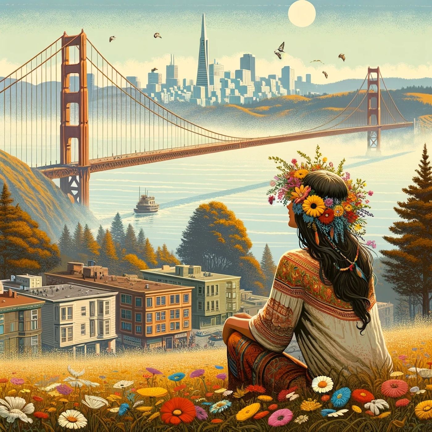 "If you're going to San Francisco, be sure to wear some flowers in your hair."