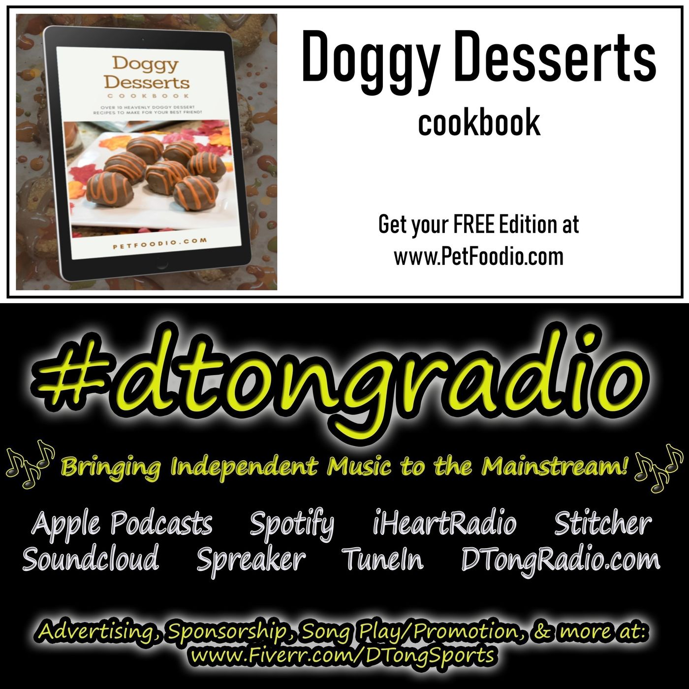 The BEST Indie Music on #dtongradio - Powered by petfoodio.com/givememycookbook episode artwork