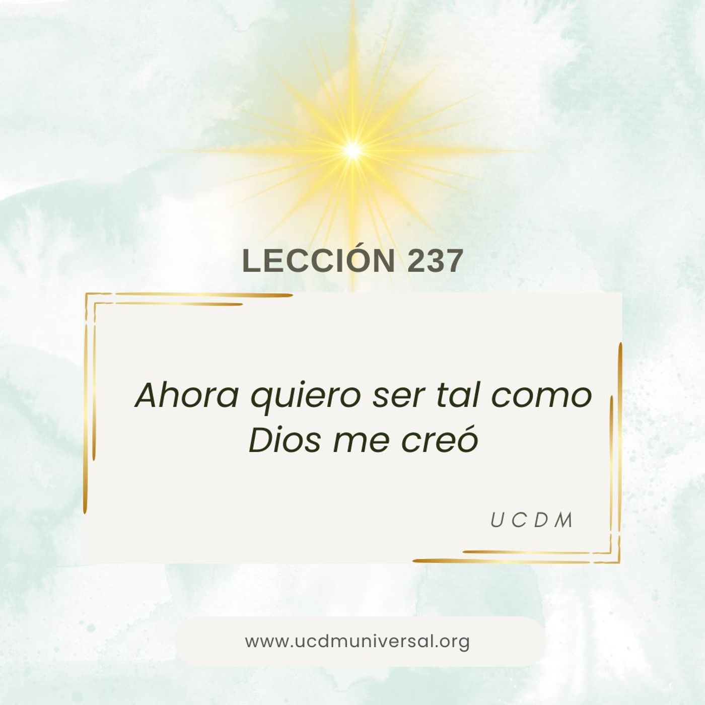 UCDM Universal LECCIÓN DEL DÍA