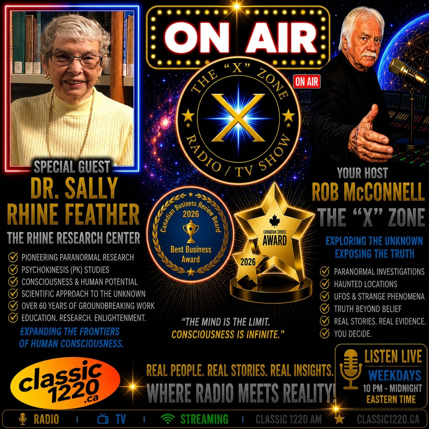 Rob McConnell Interviews - DR SALLY RHINE FEATHER and JOHN KURTH - The Rhine Research Center episode artwork