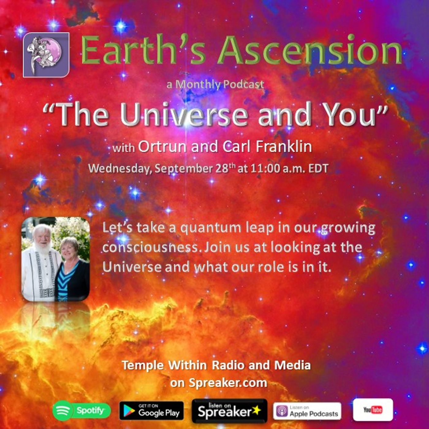 Earth\'s Ascension with Ortrun and Carl Franklin