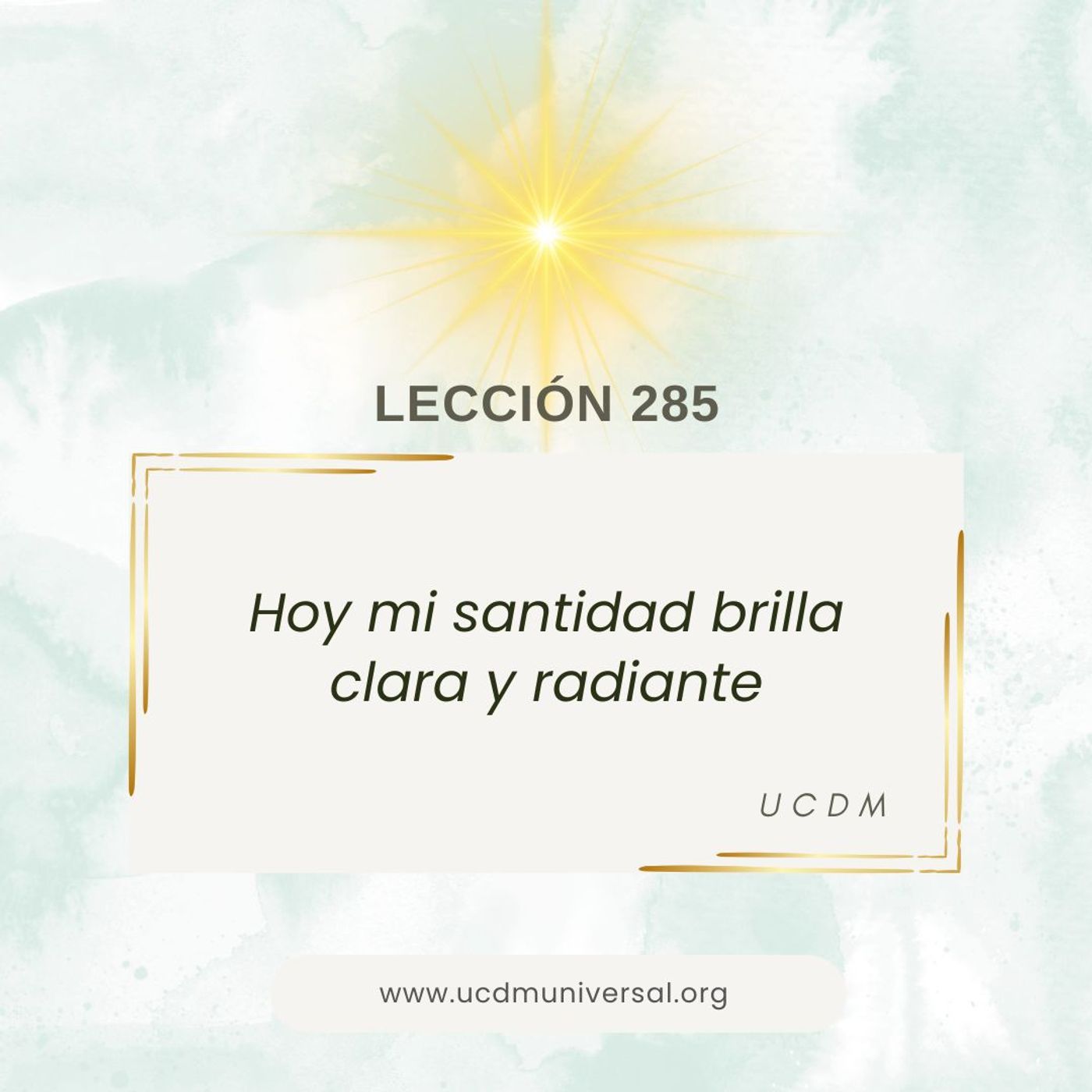 UCDM Universal LECCIÓN DEL DÍA