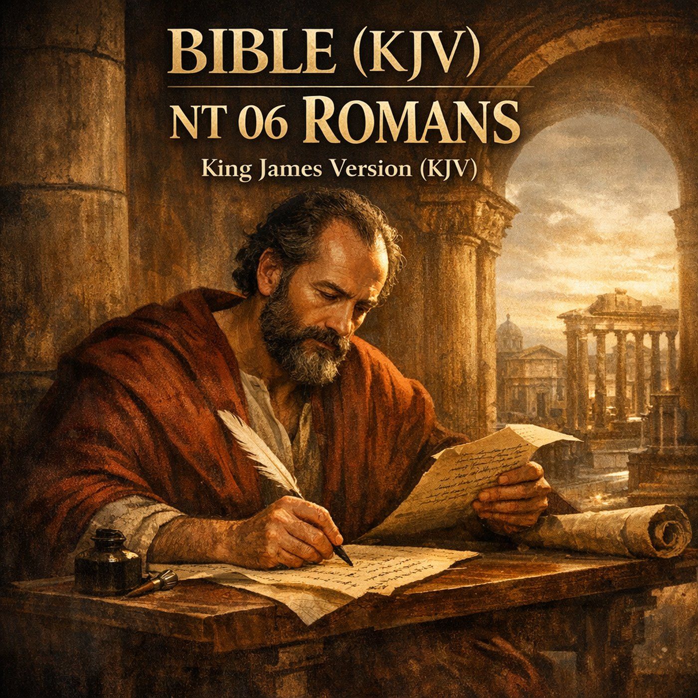 🟡 Bible (KJV) NT 06: Romans (Full Audiobook) | King James Version (KJV) episode artwork