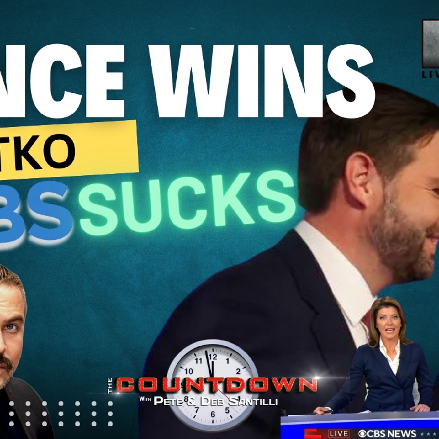 VANCE WINS BY TKO; WALZ HIDES MAOIST IDEOLOGY; CBS SUCKS [PETE SANTILLI SHOW #4250-8AM] episode artwork