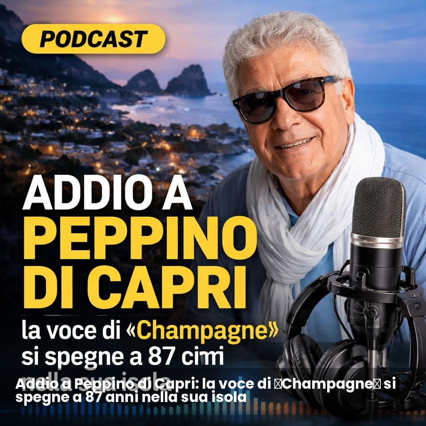 Addio a Peppino di Capri: la voce di «Champagne» si spegne a 87 anni nella sua isola episode artwork