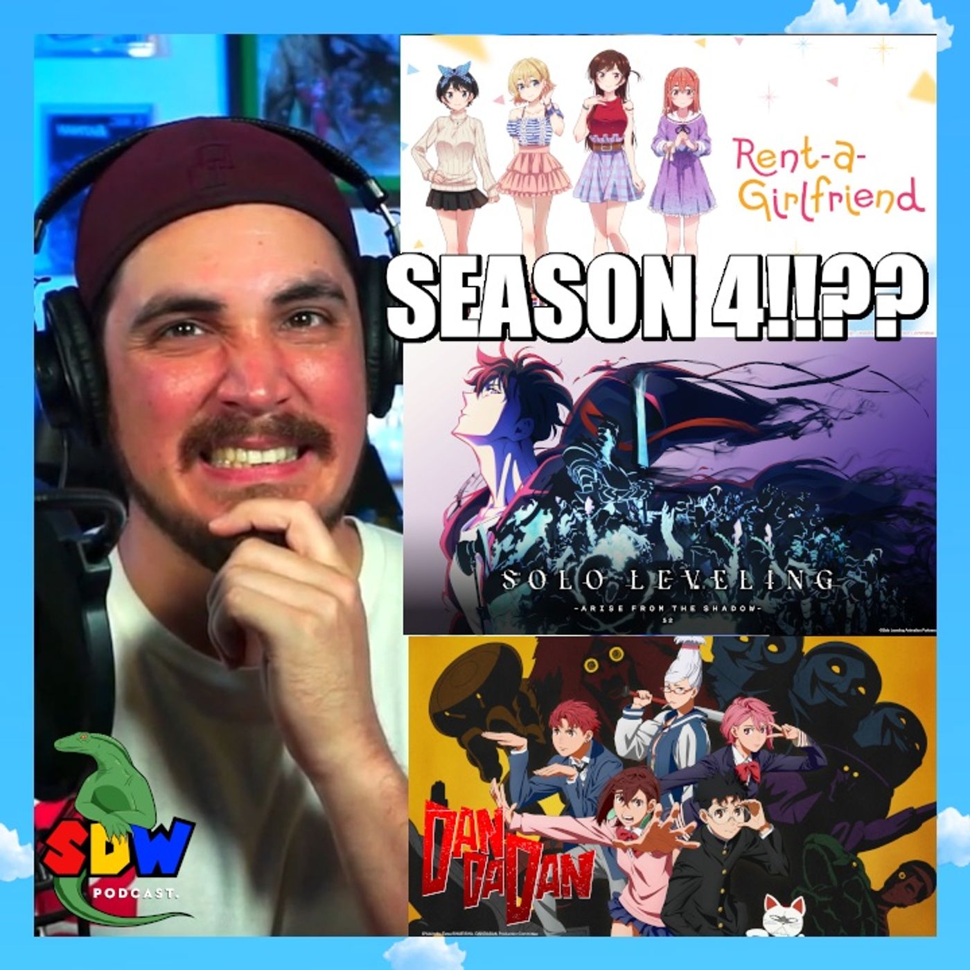 How Did "Rent-A-Girlfriend" Get A 4th Season?! Plus, Dandadan, Solo Leveling, & Kaiju No. 8 episode artwork