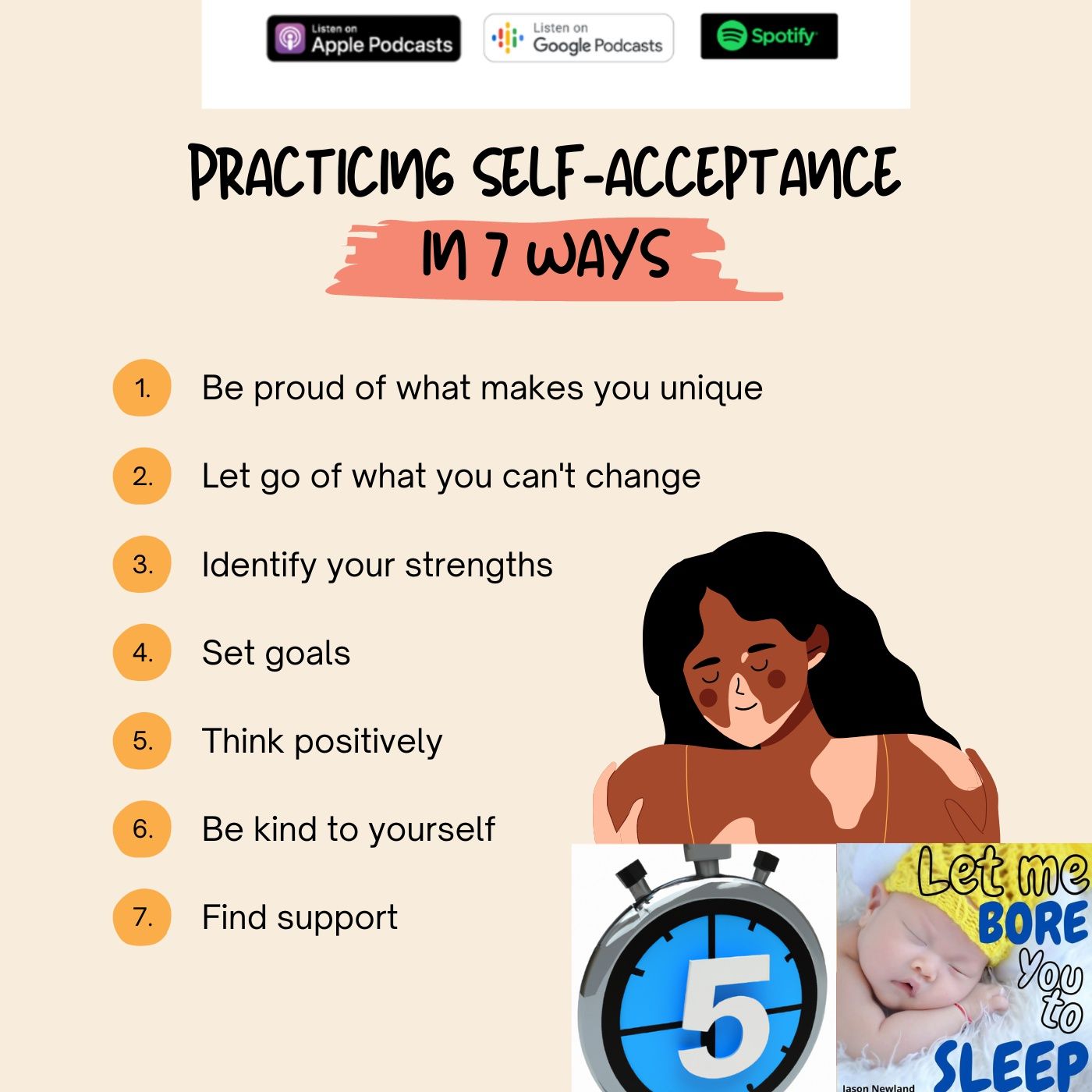 (5 hours) #976 “Self Acceptance Let me bore you to sleep (Jason Newland ...