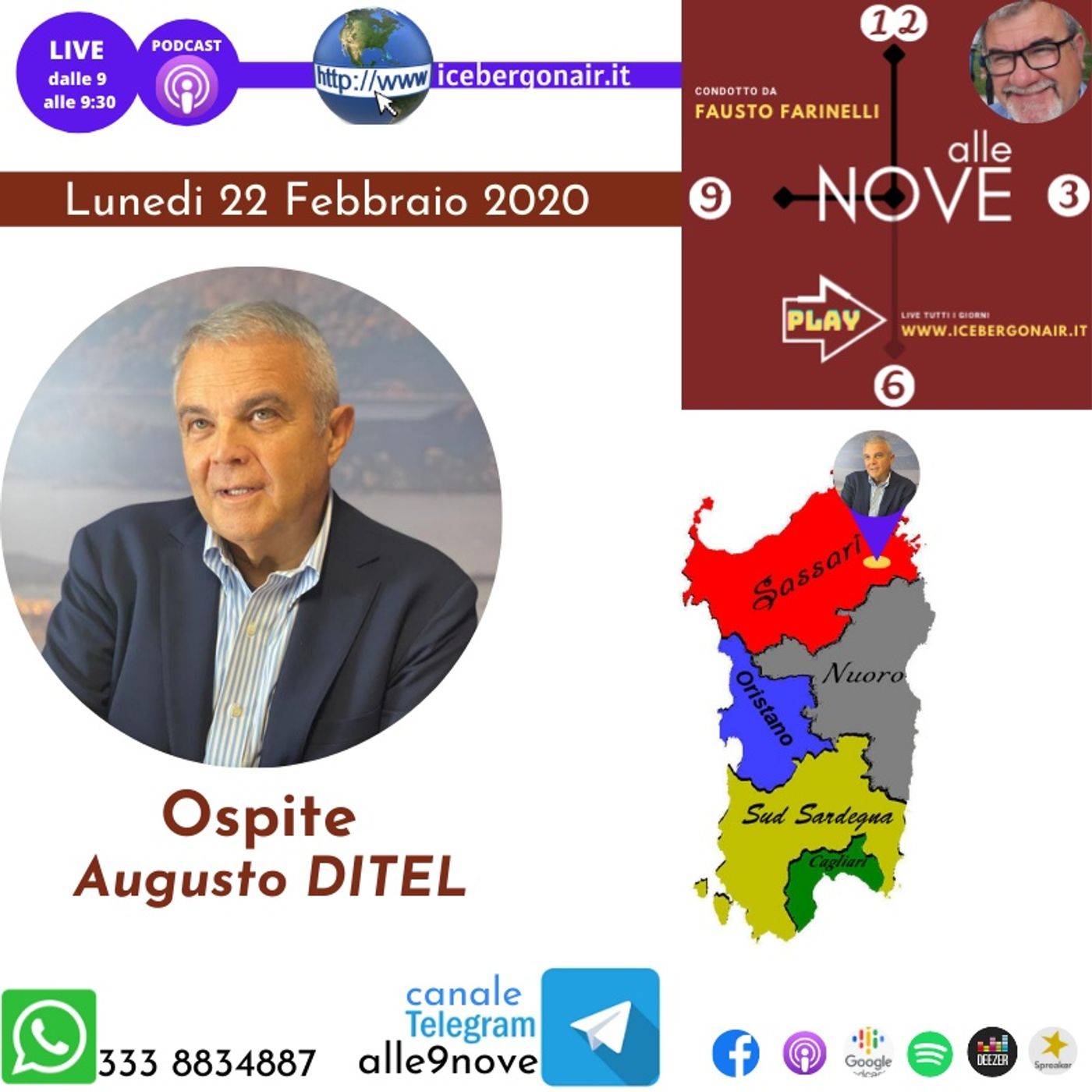 episodio 1 ospite Augusto Ditel
