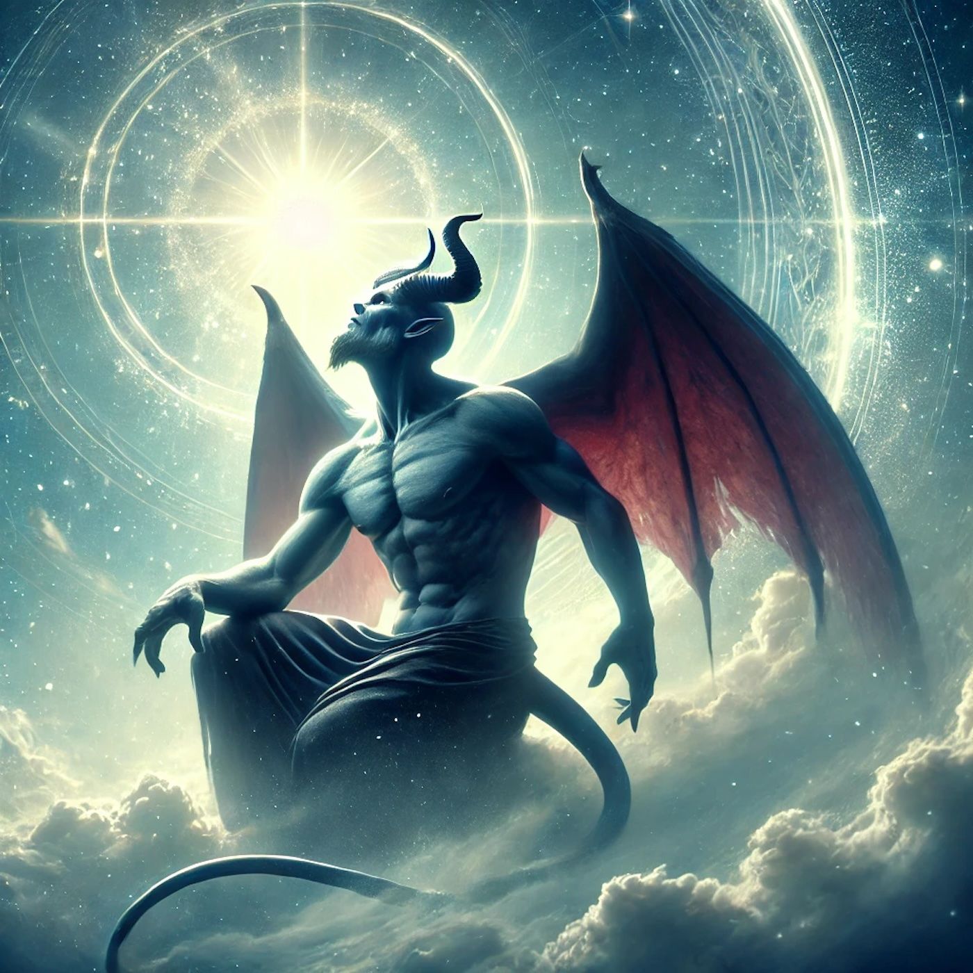 "What if Satan isn't just a villain but also a crucial part of God's plan?" episode artwork