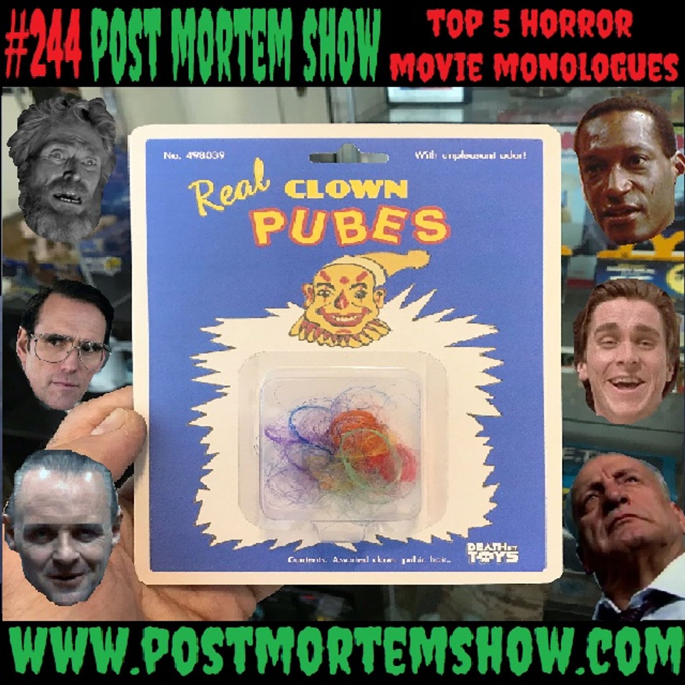 e244 - Rainbow Clown Pudenda (Top 5 Horror Movie Monologues)