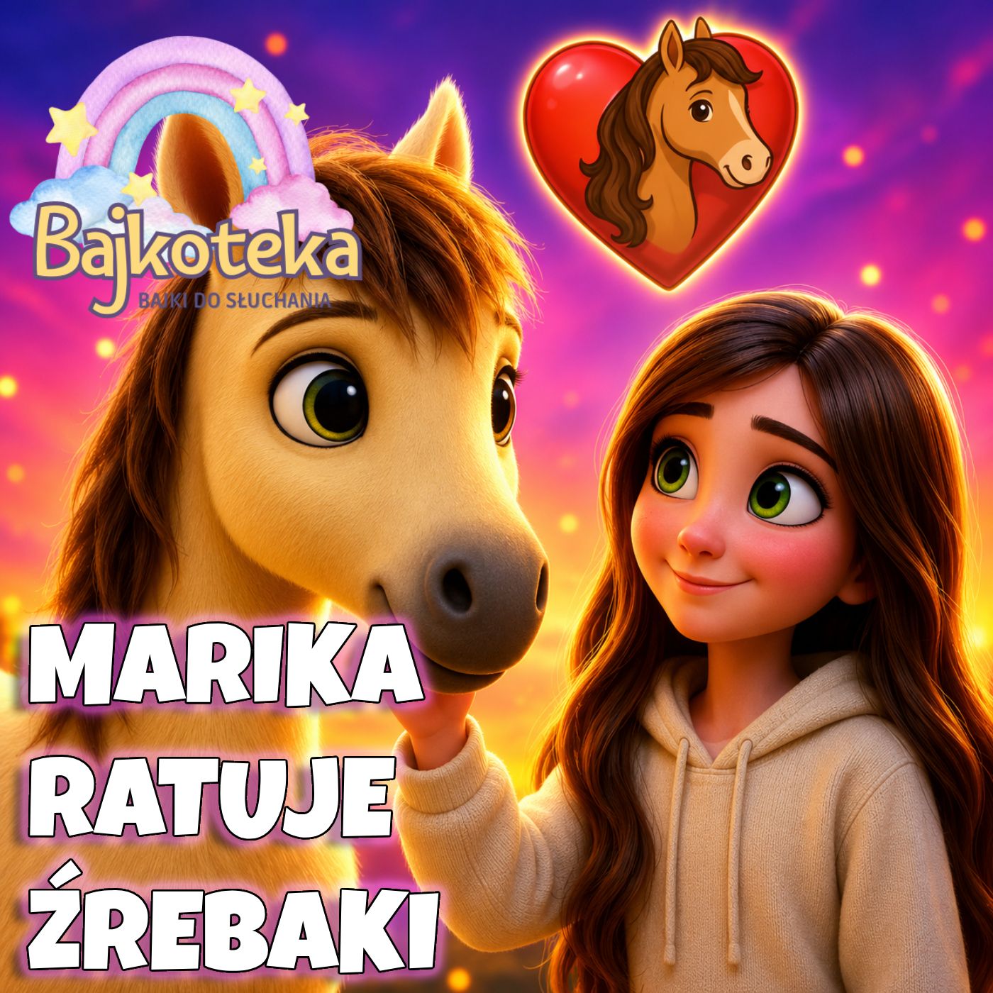 🐴 Marika Ratuje Źrebaki | Magiczna Bajka do Słuchania dla Dzieci