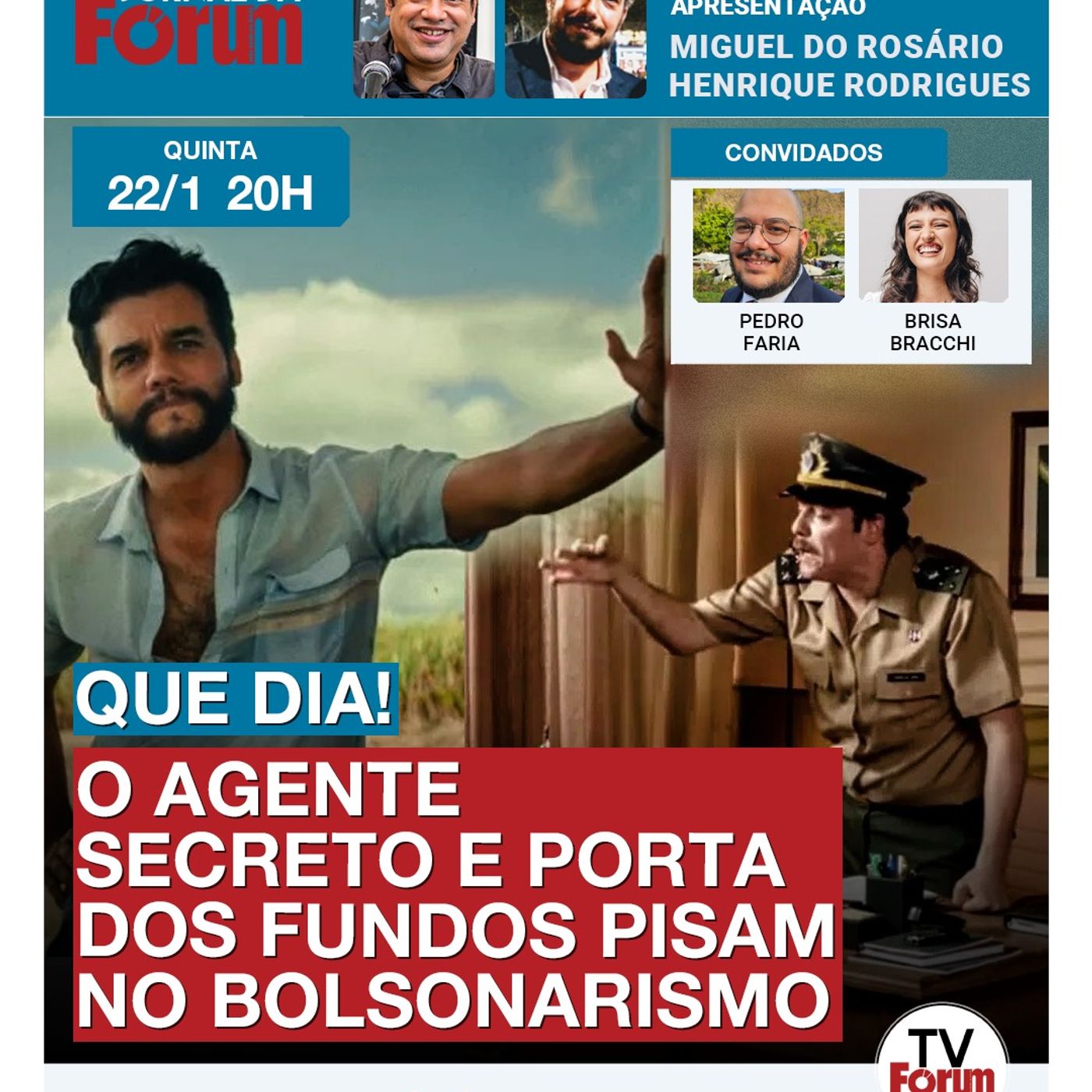 O Agente Secreto recebe 4 indicações ao Oscar | Porta dos Fundos detona militares episode artwork