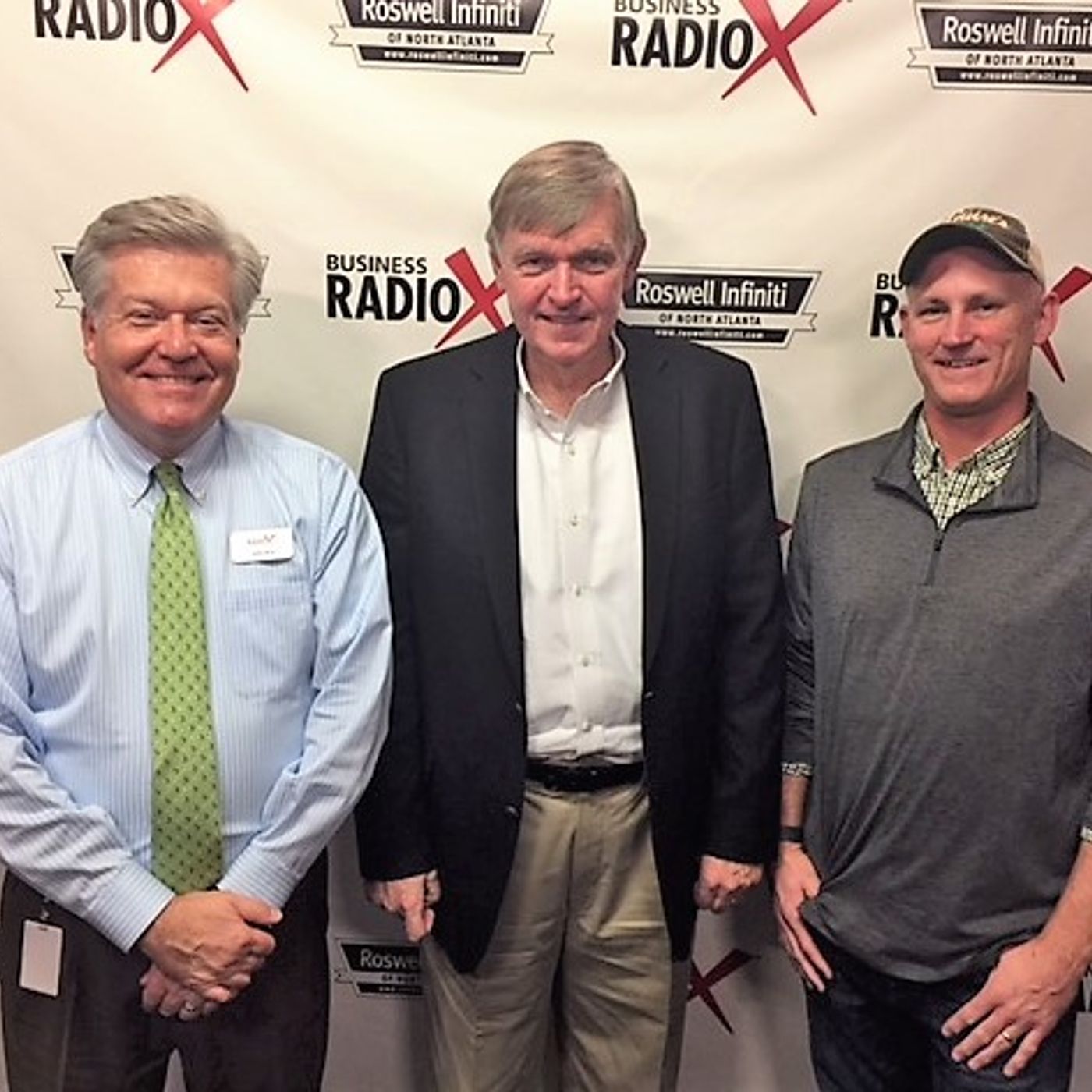 Robert Martin with MSI Positioning Systems and Tom Loftus with Transport Station episode artwork