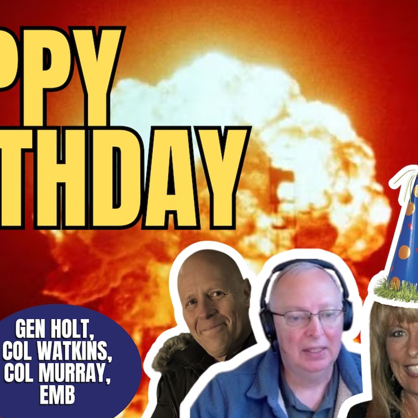 Happy Birthday Colonel Watkins | Gen. Holt, Col. Murray, EM Burlingame (TPC #2,024)