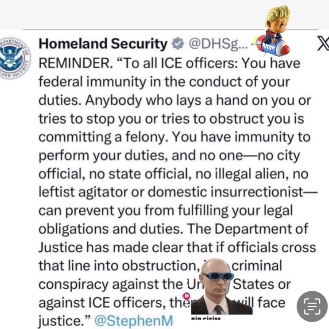 FIGHT IRGC Vs. FIGHT ICE!? ( TRUMP V. PUTIN)